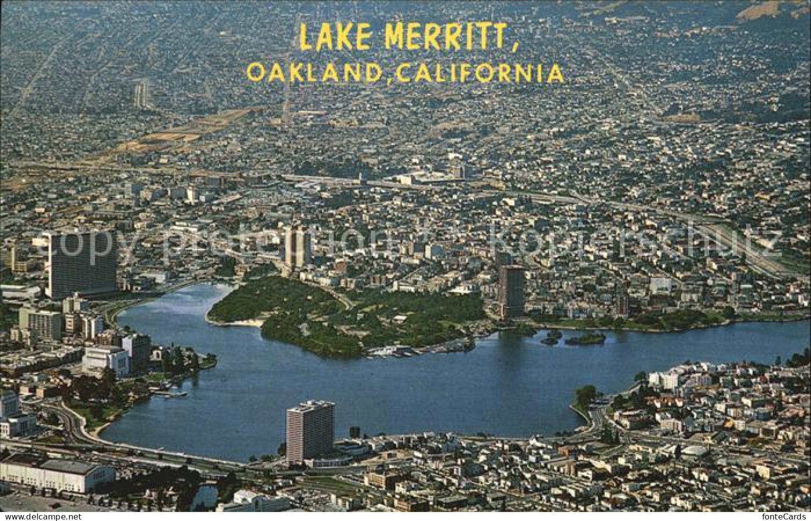 72475613 Oakland_California Lake Merrit Kaiser Center Oakland Auditorium Aerial  - Altri & Non Classificati