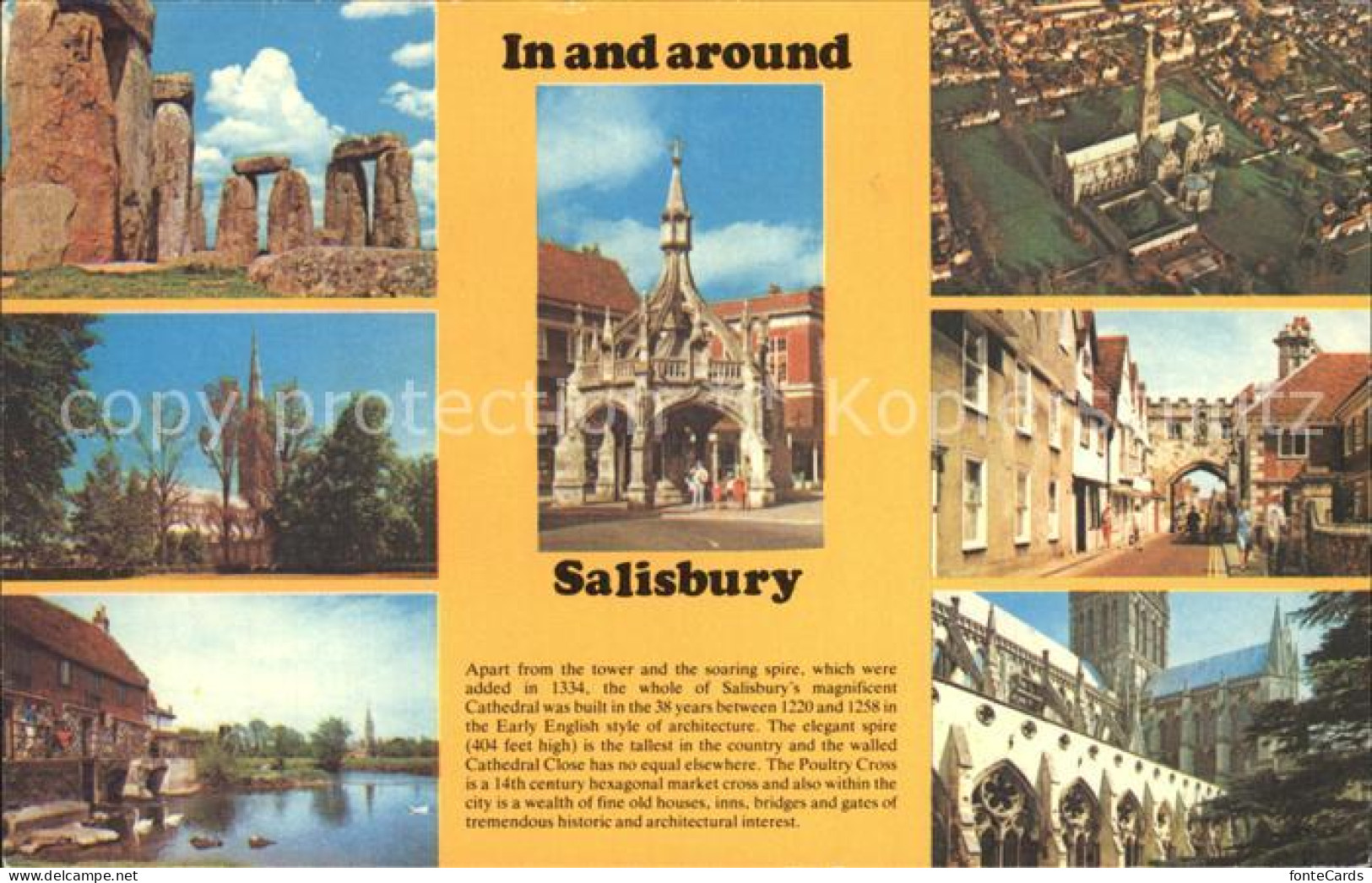 72468958 Salisbury Wiltshire In And Around The City Stonehenge Cathedral Old Mil - Other & Unclassified