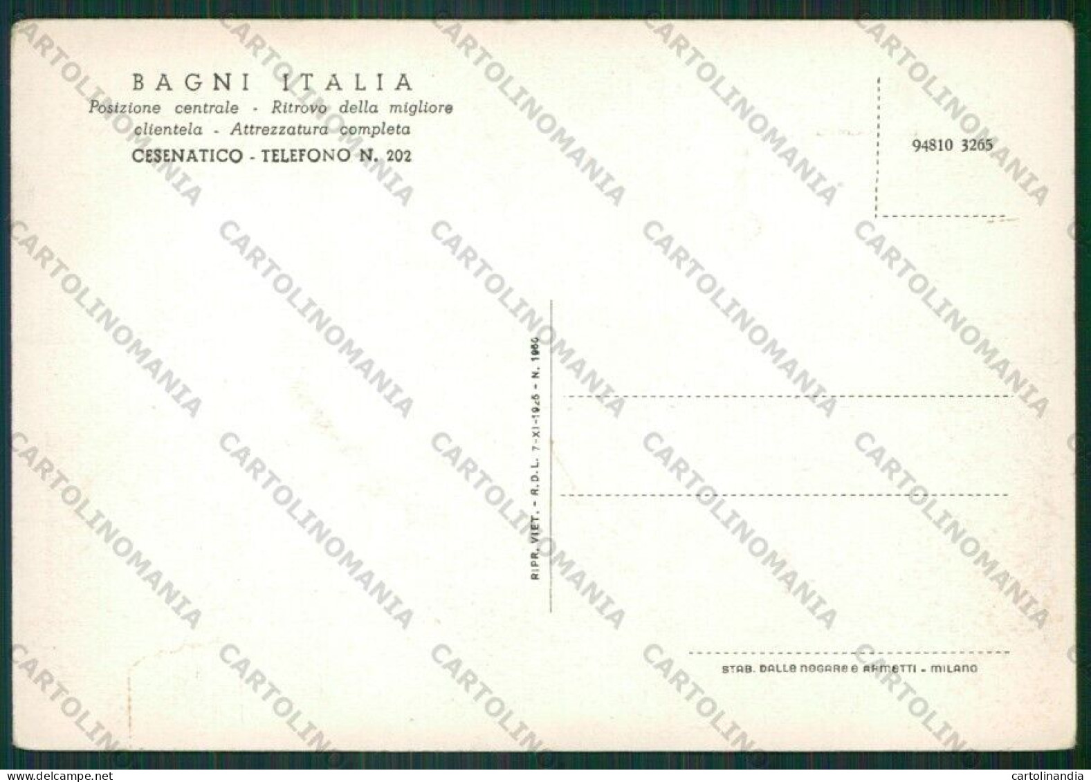 Forlì Cesenatico FG Cartolina KB0969 - Forli