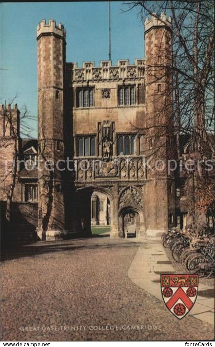 72468955 Cambridge Cambridgeshire Great Gate Trinity College Cambridge - Otros & Sin Clasificación