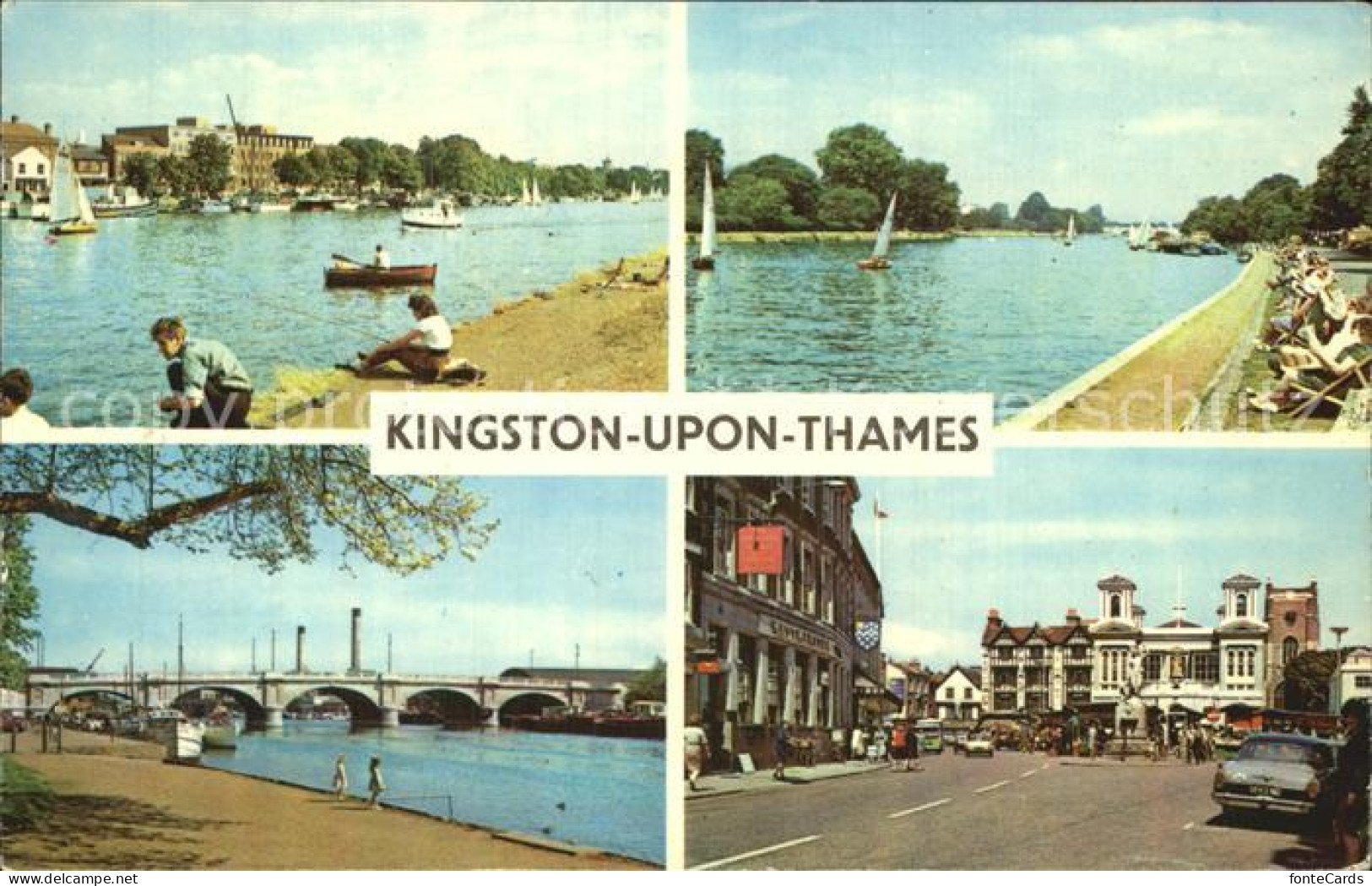 72468952 Kingston_upon_Thames Sailing Bridge Market Place - Altri & Non Classificati