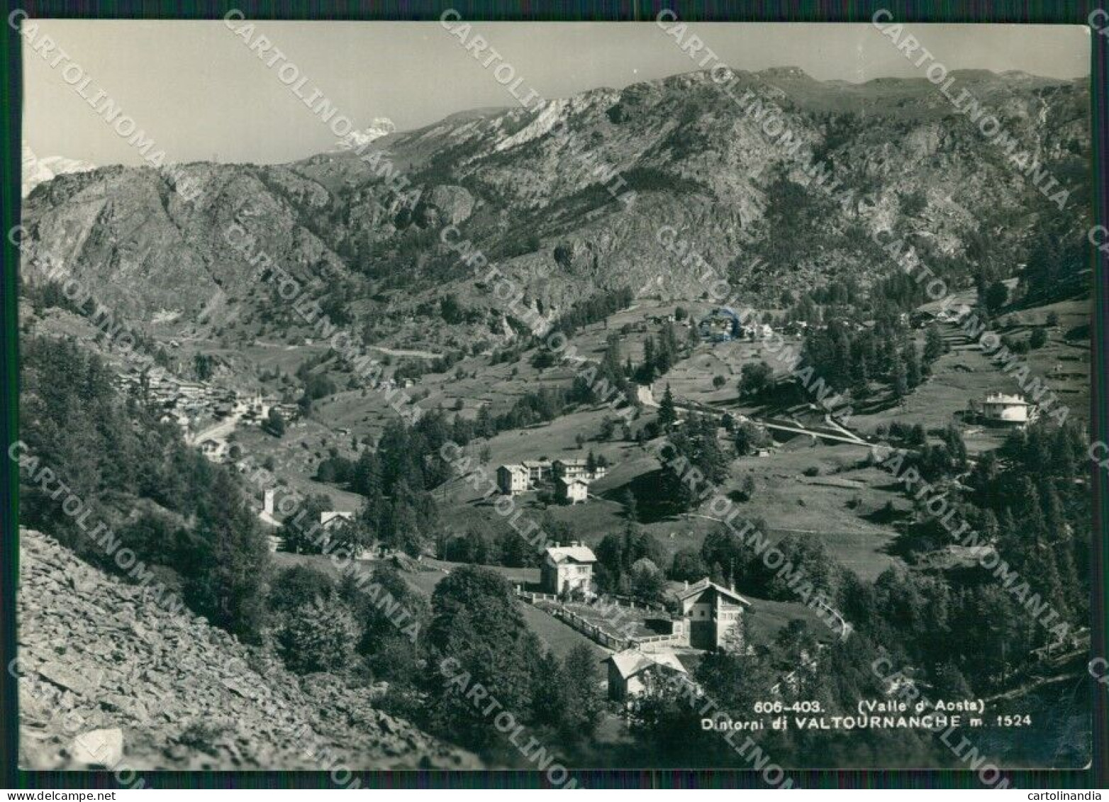 Aosta Valtournanche COLLA PIEGHINE Foto FG Cartolina KB1680 - Aosta