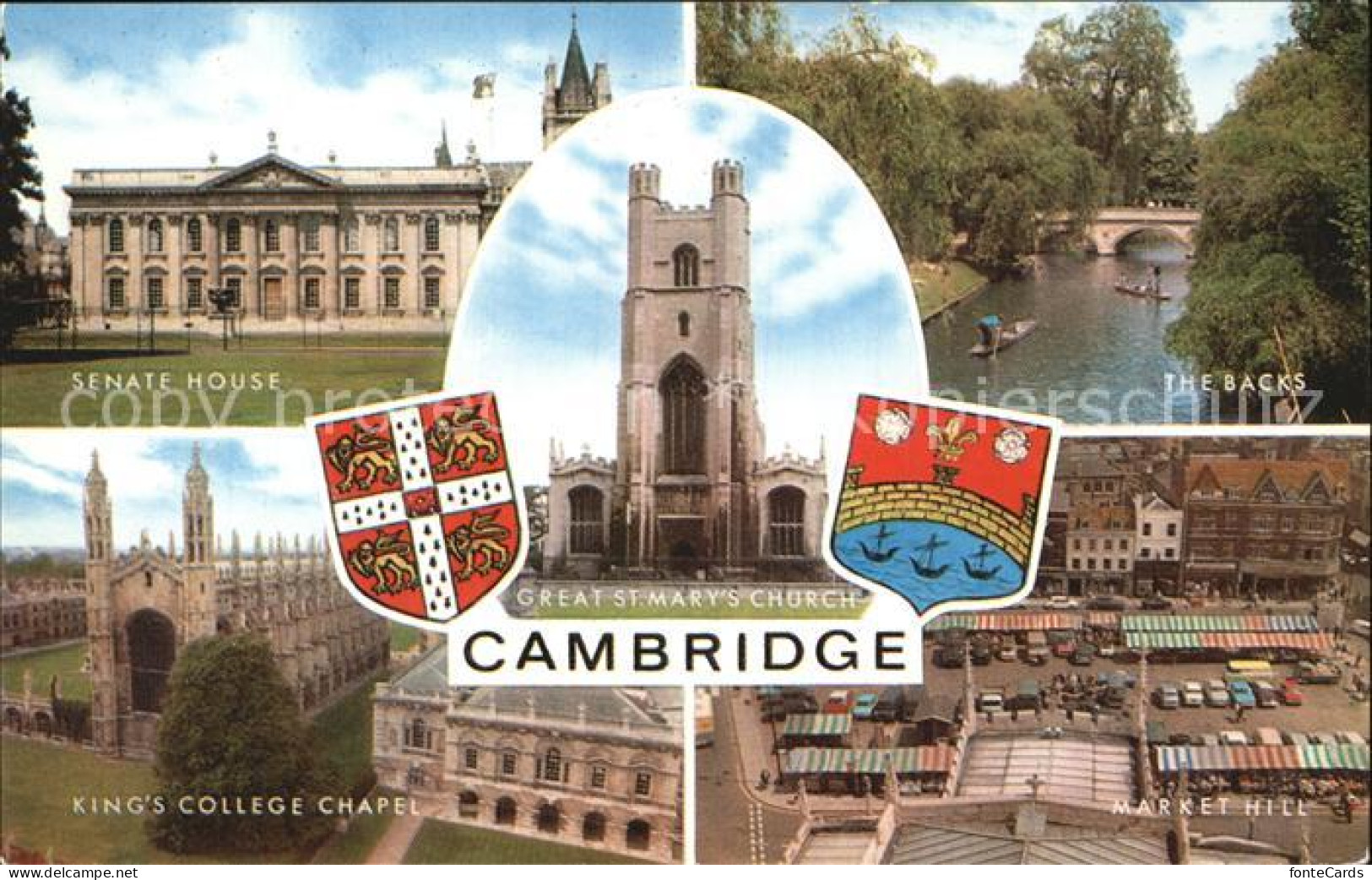 72467475 Cambridge Cambridgeshire Backs Market-Hill Senate-House Kings-College C - Otros & Sin Clasificación