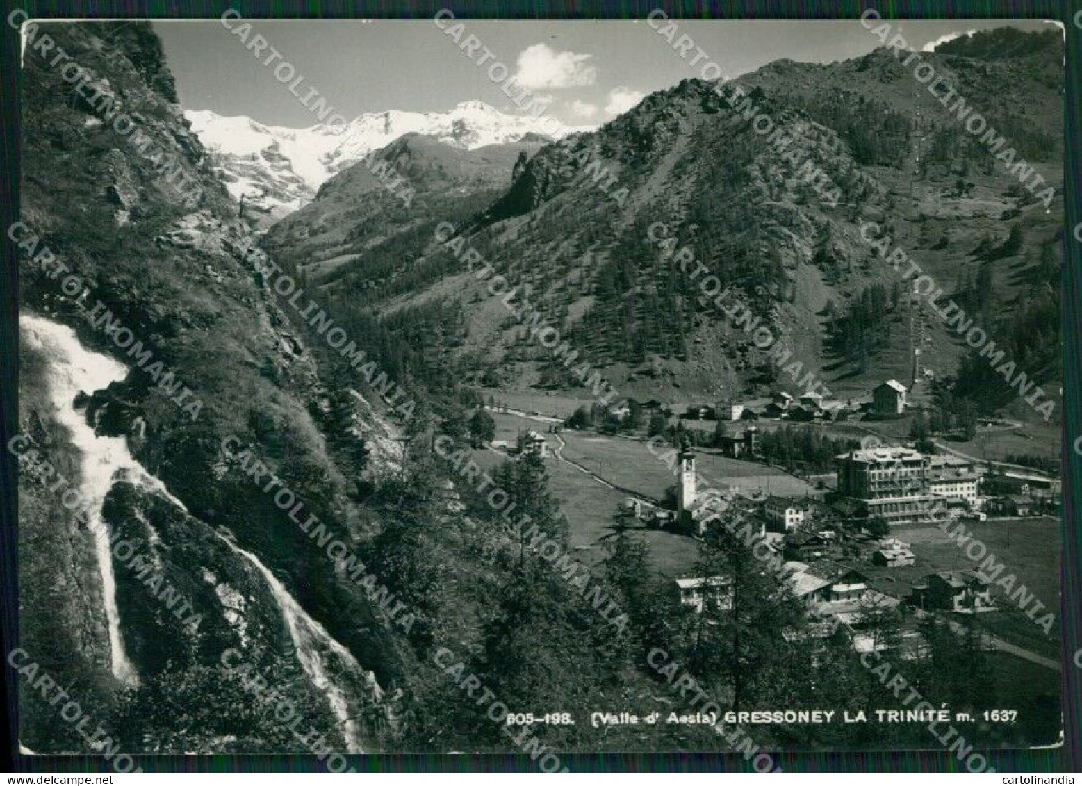 Aosta Gressoney La Trinitè Foto FG Cartolina KB1739 - Aosta