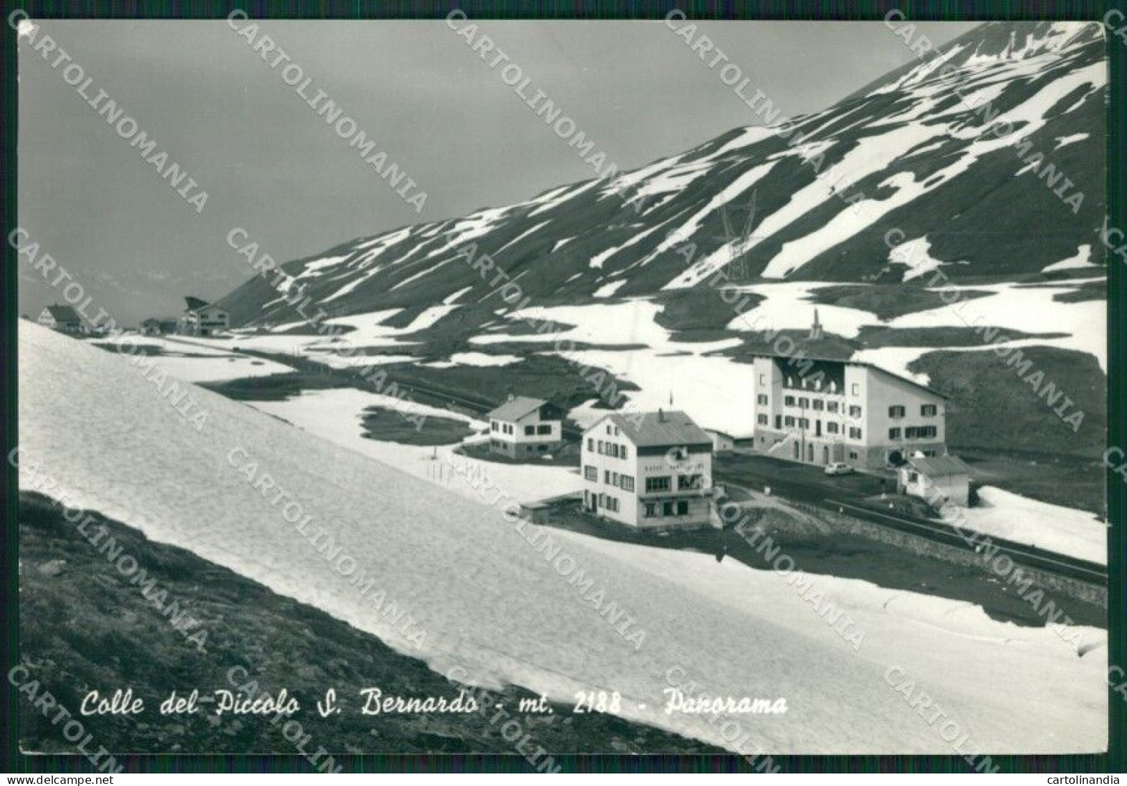 Aosta Colle Del Piccolo San Bernardo Nevicata Foto FG Cartolina KB1750 - Aosta