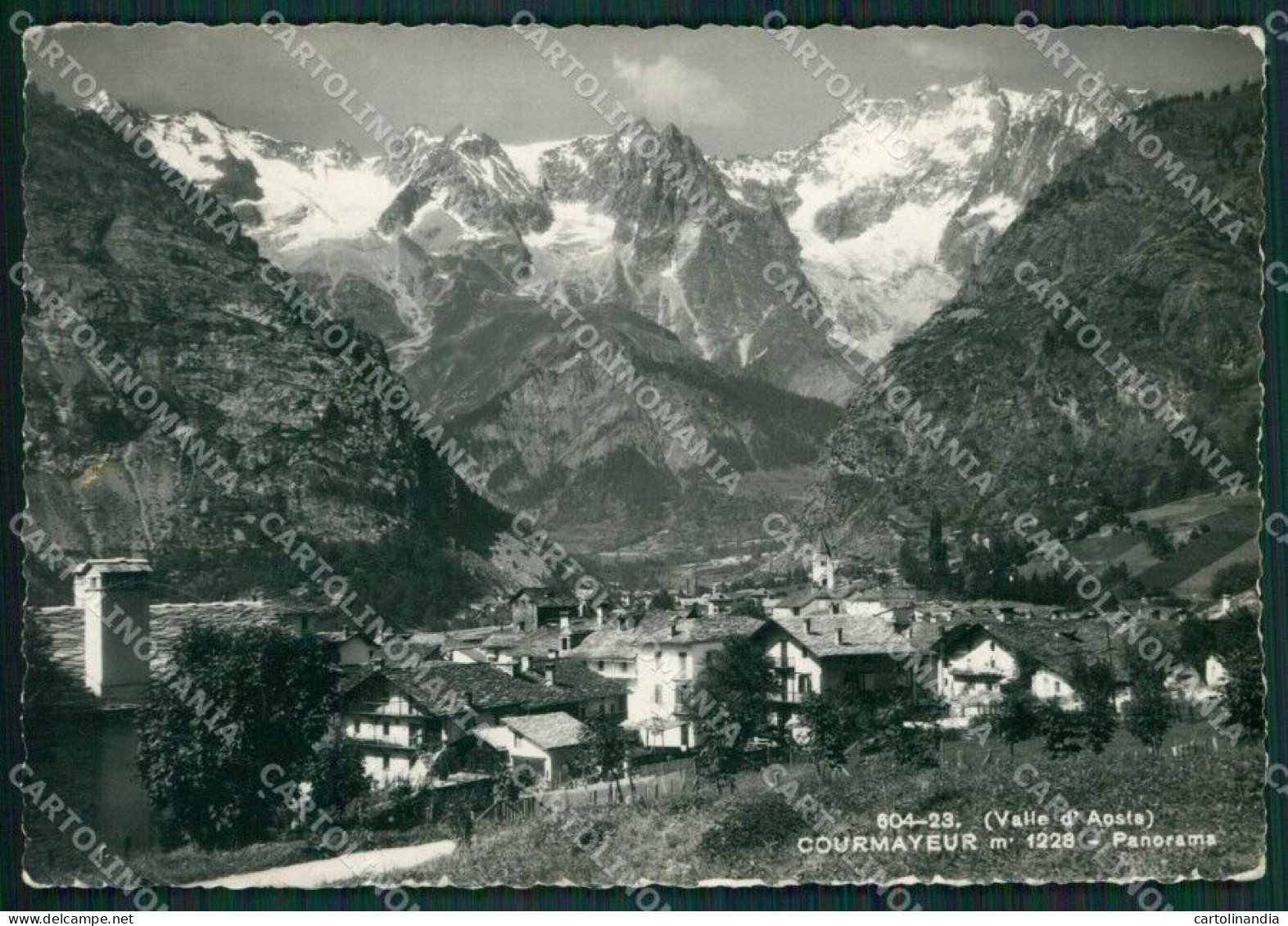 Aosta Courmayeur PIEGHE Foto FG Cartolina KB1857 - Aosta