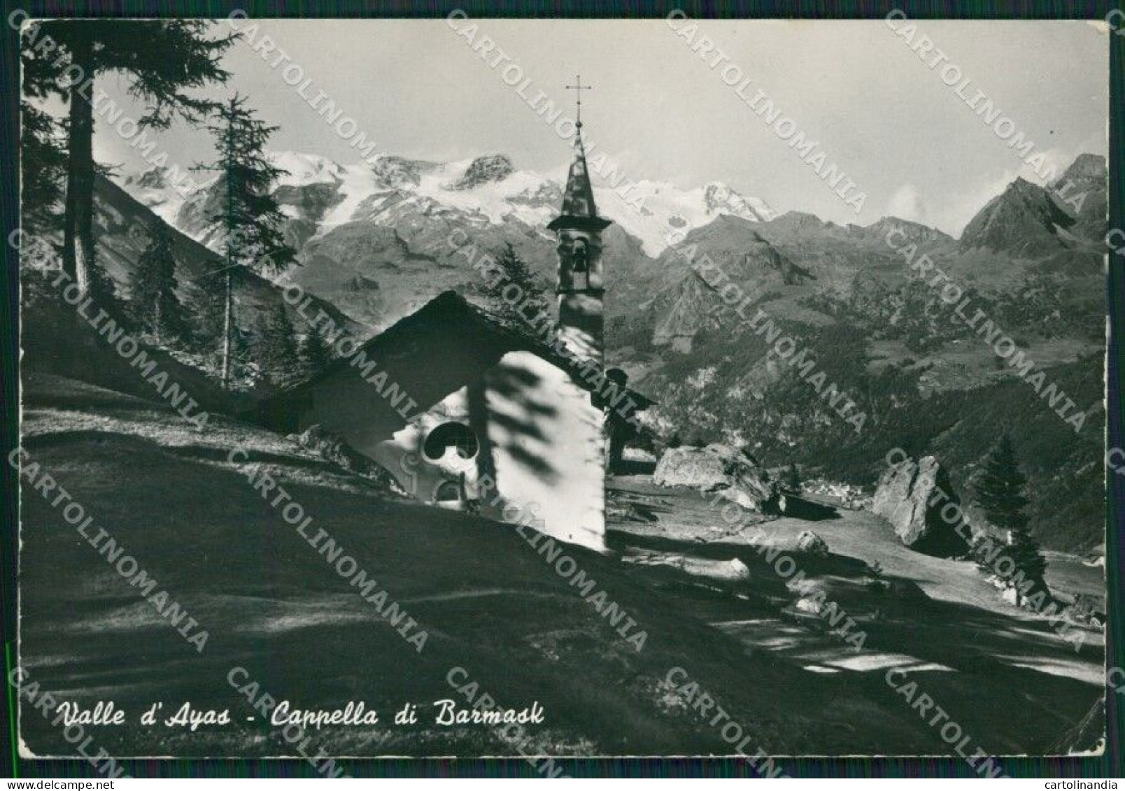 Aosta Ayas Valle Di Barmask PIEGHE Foto FG Cartolina KB1861 - Aosta