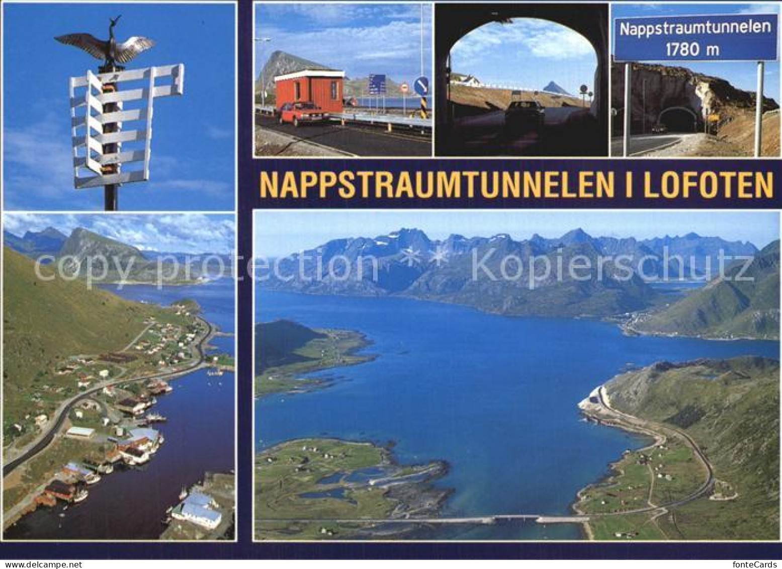 72466632 Norge Norwegen Nappstraumtunnelen I Lofoten Fliegeraufnahme Aalesund - Norvegia