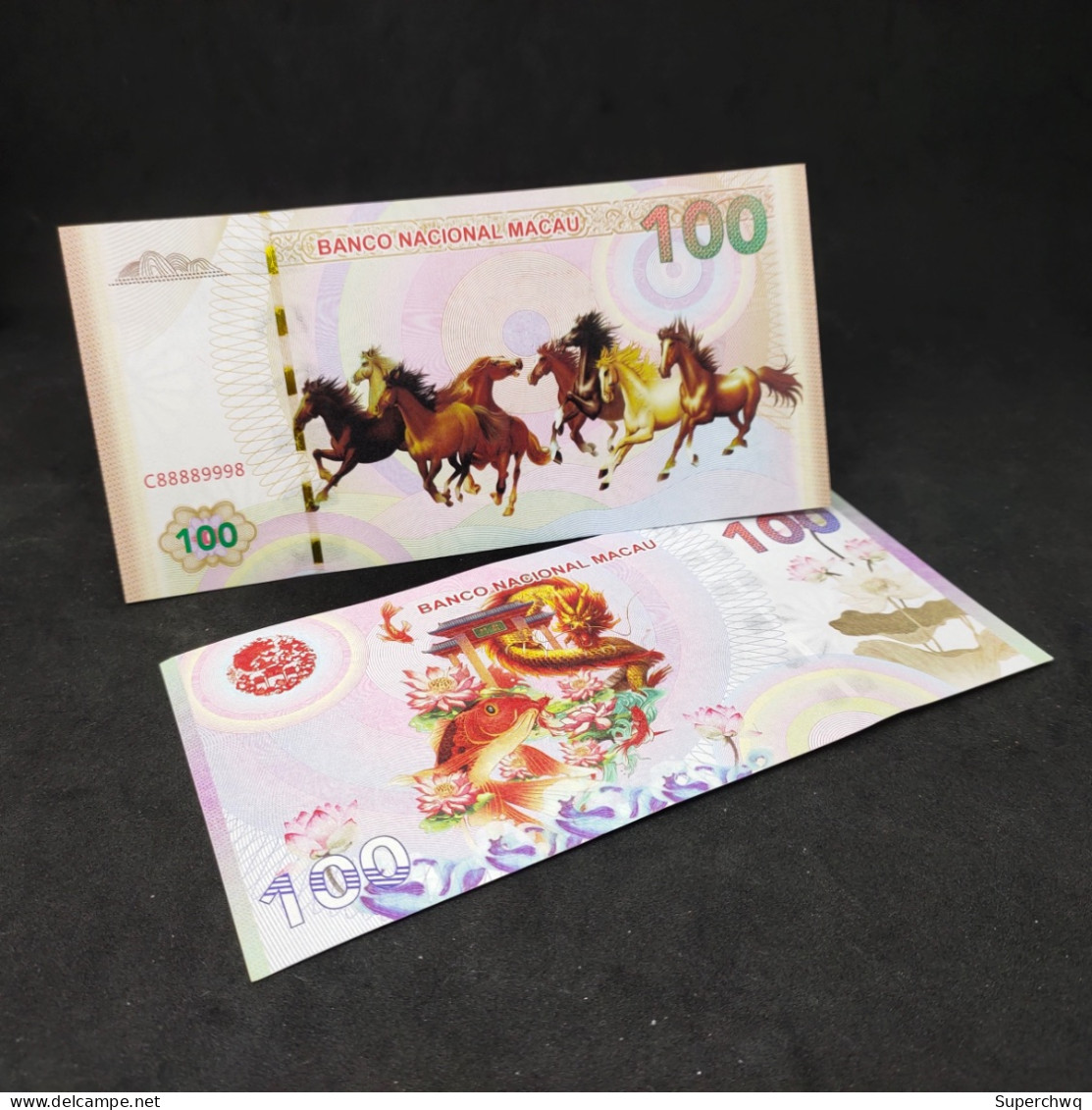 China Banknote Collection ，Longma Spirit Fluorescent Commemorative Note，UNC - China