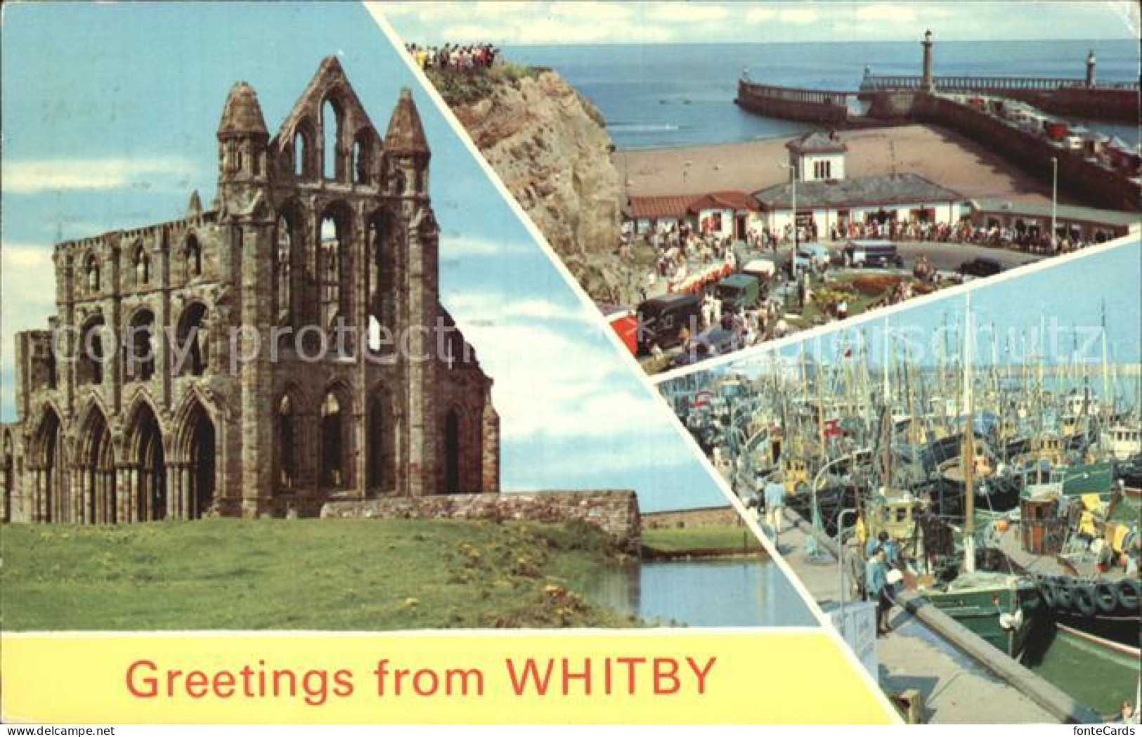 72465898 Whitby UK The Abbey Khyber Pass Fishing Boats  - Otros & Sin Clasificación