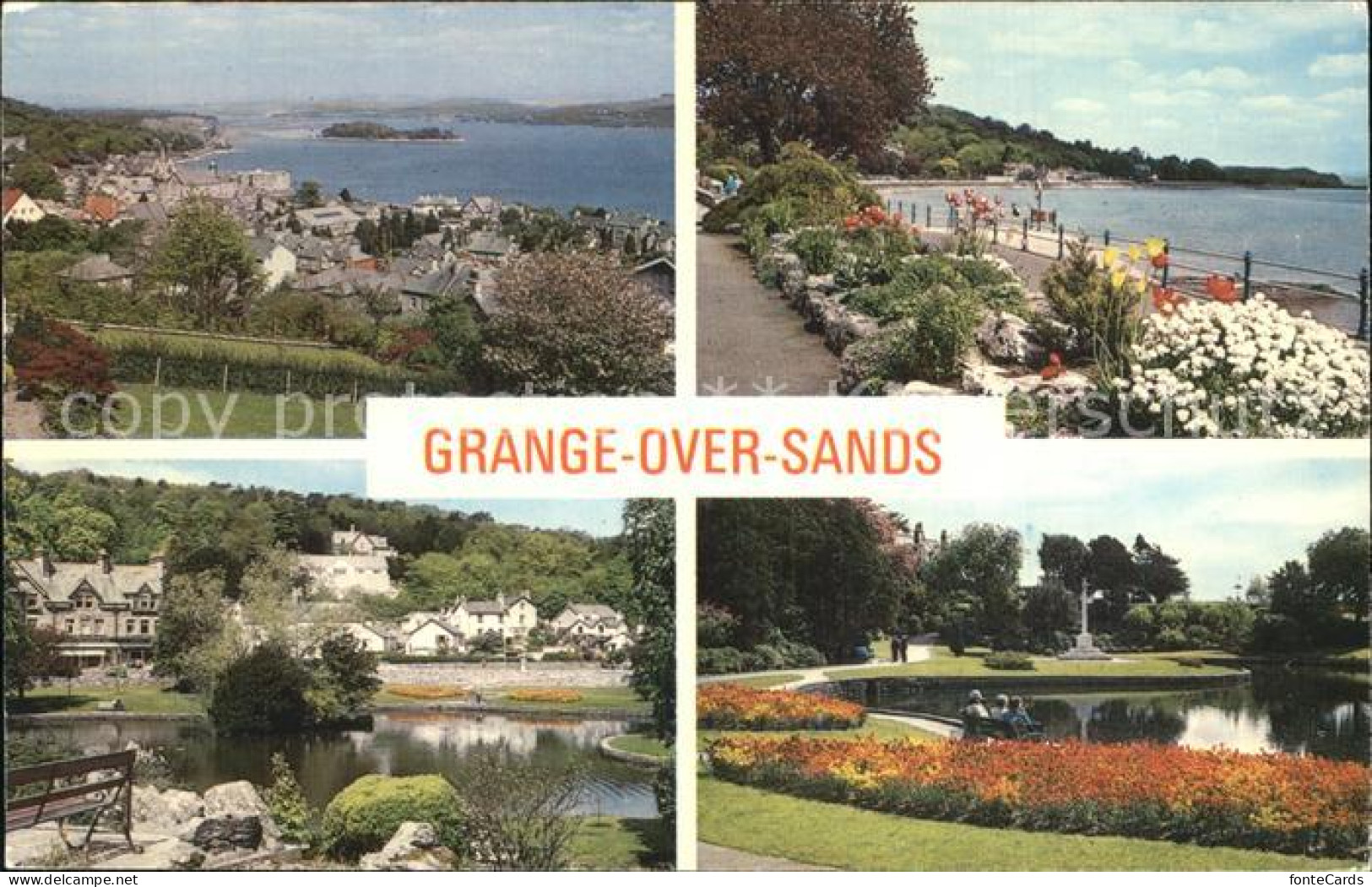 72465894 Grange Over Sands General View Promenade Gardens Ornamental Gardens Gra - Altri & Non Classificati