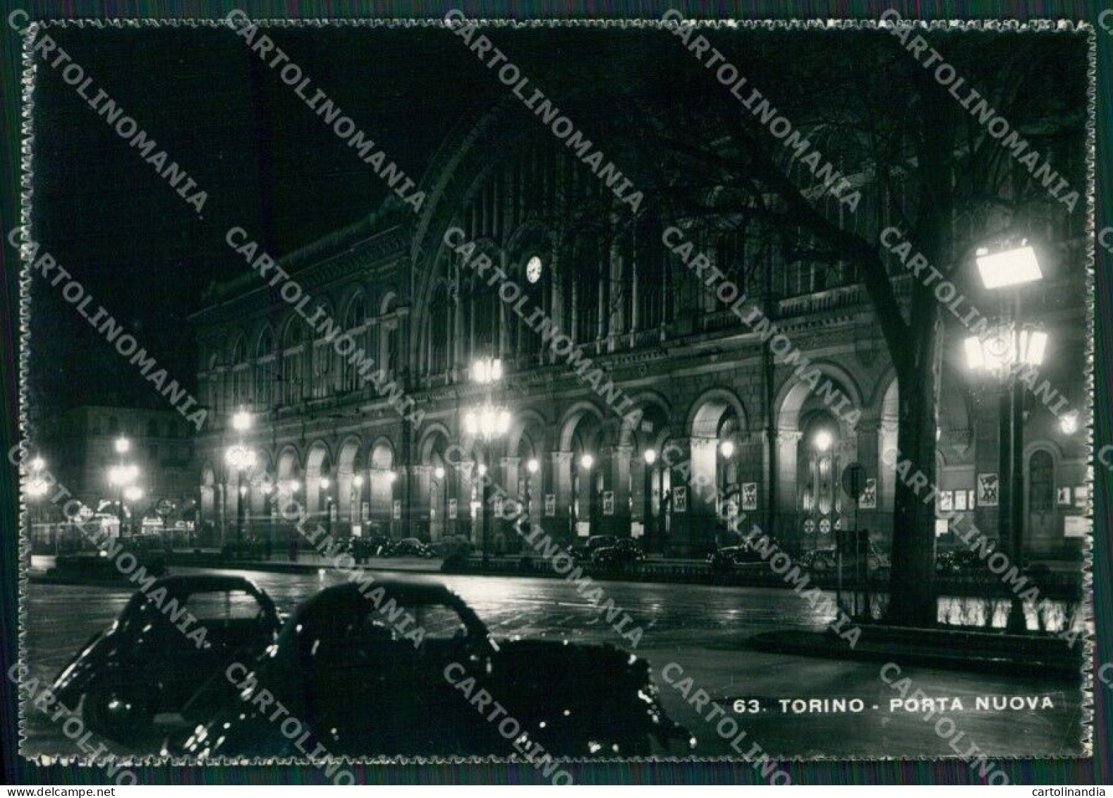 Torino Città Stazione Auto Foto FG Cartolina KB2186 - Autres & Non Classés