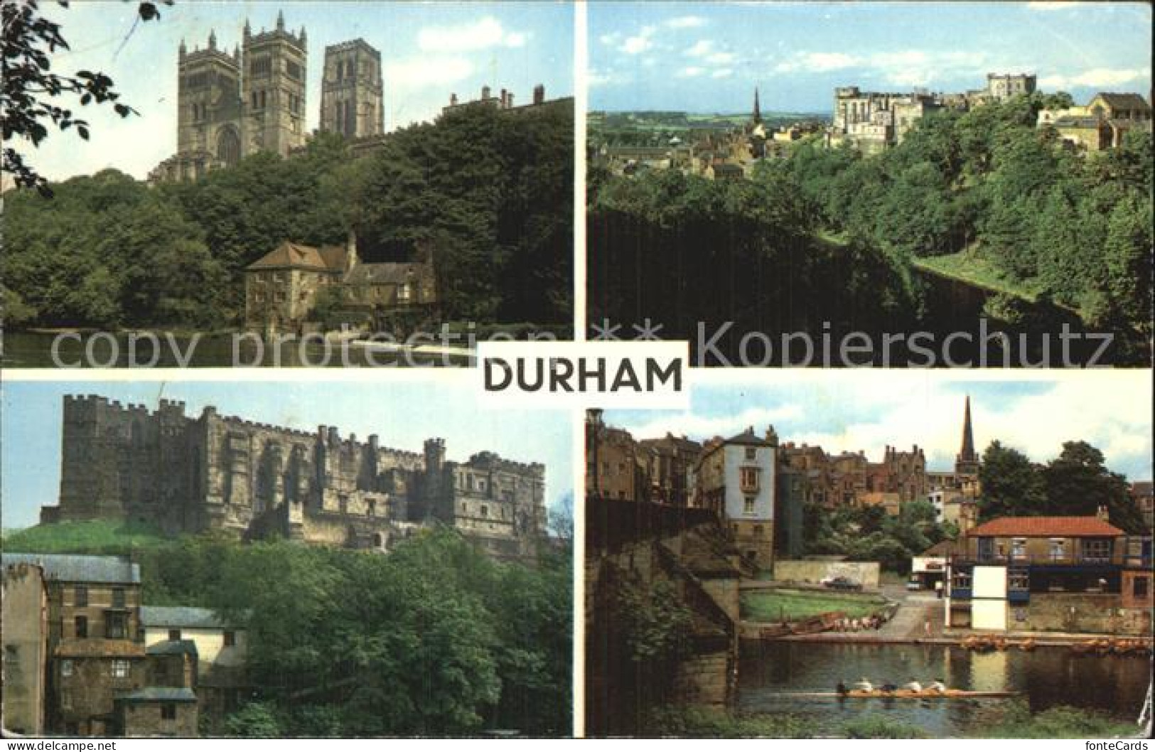 72465872 Durham UK Cathedral And River Wear Castle Elvet Bridge  - Altri & Non Classificati