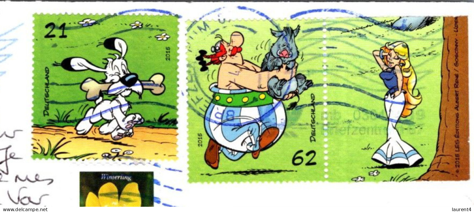 24-4-2024 (2 Z 55) Germany (posted To Australia) Phare / Lighthouse ( With 3 ASTERIX Stamps) - Faros