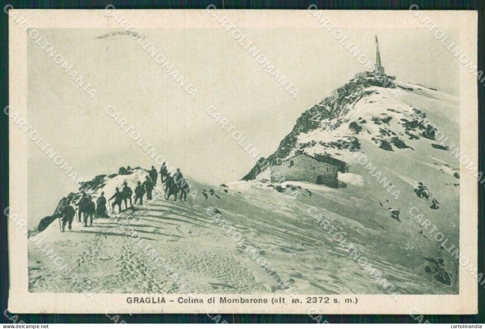 Biella Graglia Alpinismo Nevicata Cartolina KV4246 - Biella