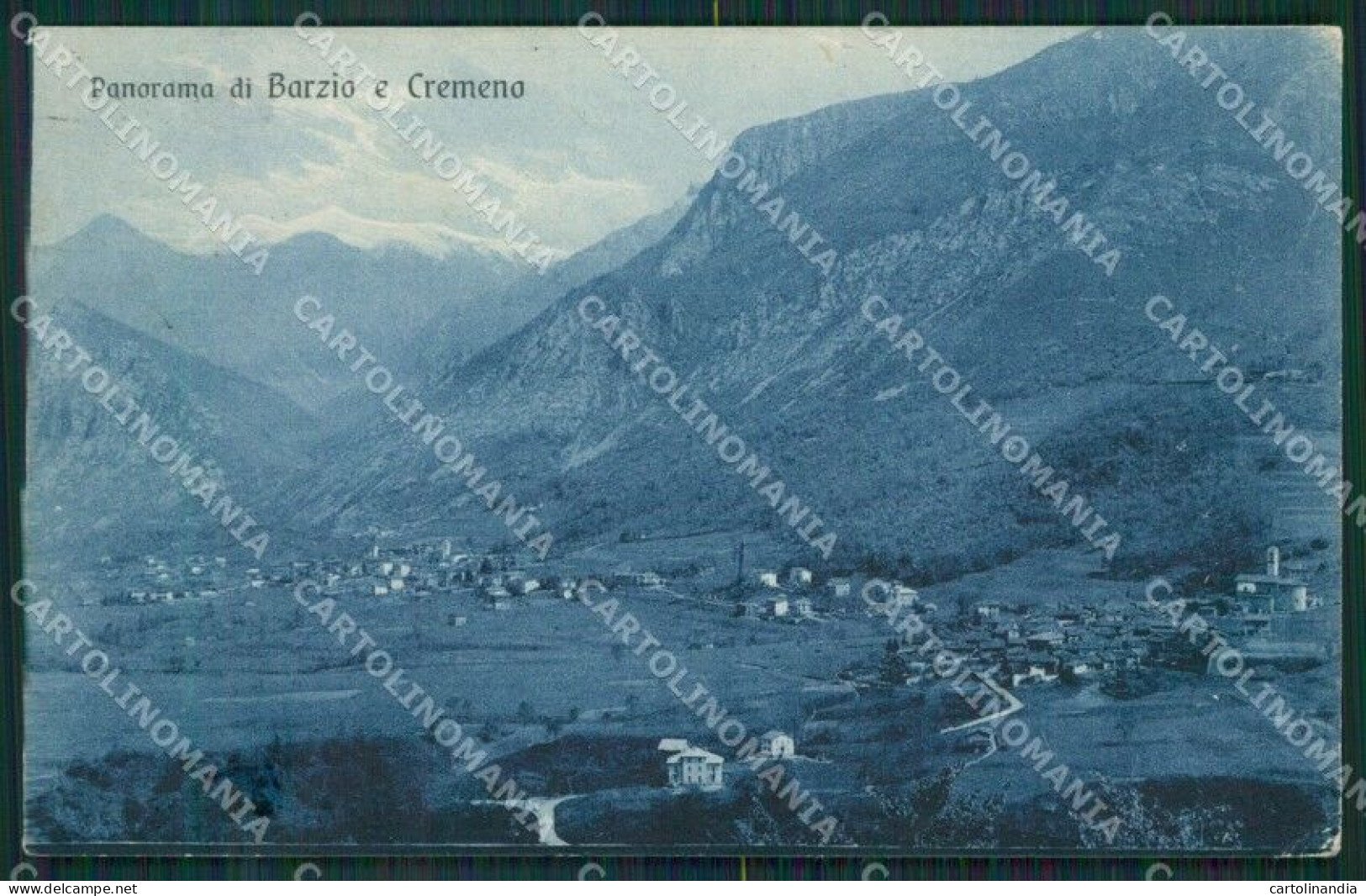 Lecco Barzio E Cremeno PIEGA Cartolina KV4271 - Lecco