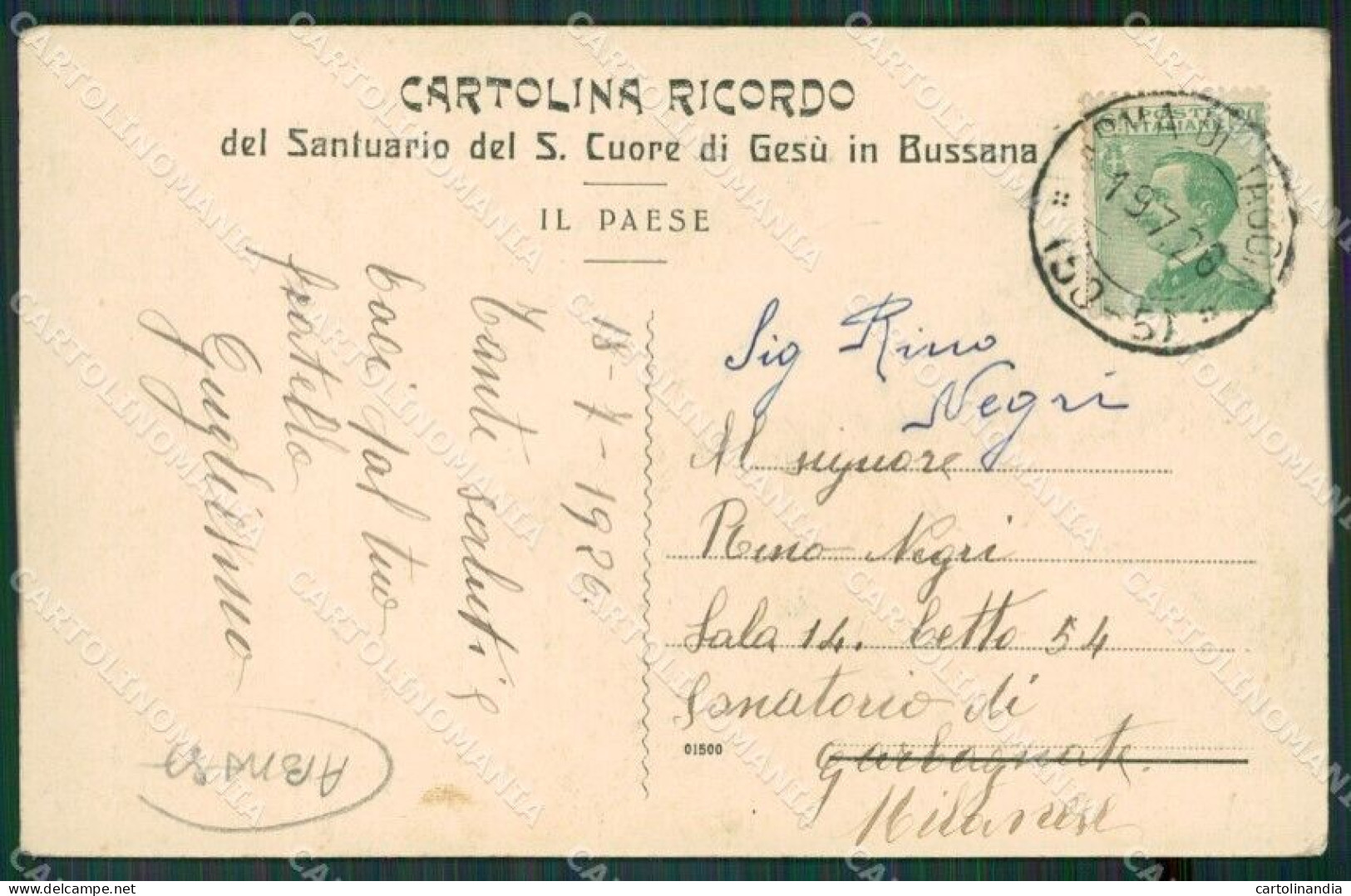 Imperia Sanremo Bussana ABRASA Cartolina KV4358 - Imperia
