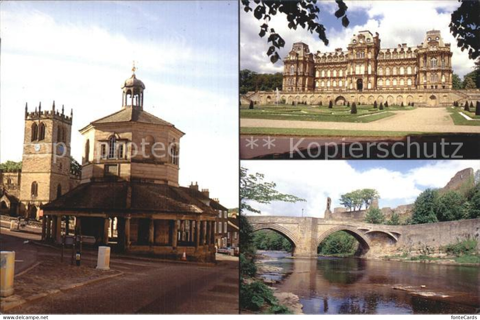 72464160 Barnard Castle Teesdale The Market Cross And St Marys Parish Church Jos - Autres & Non Classés