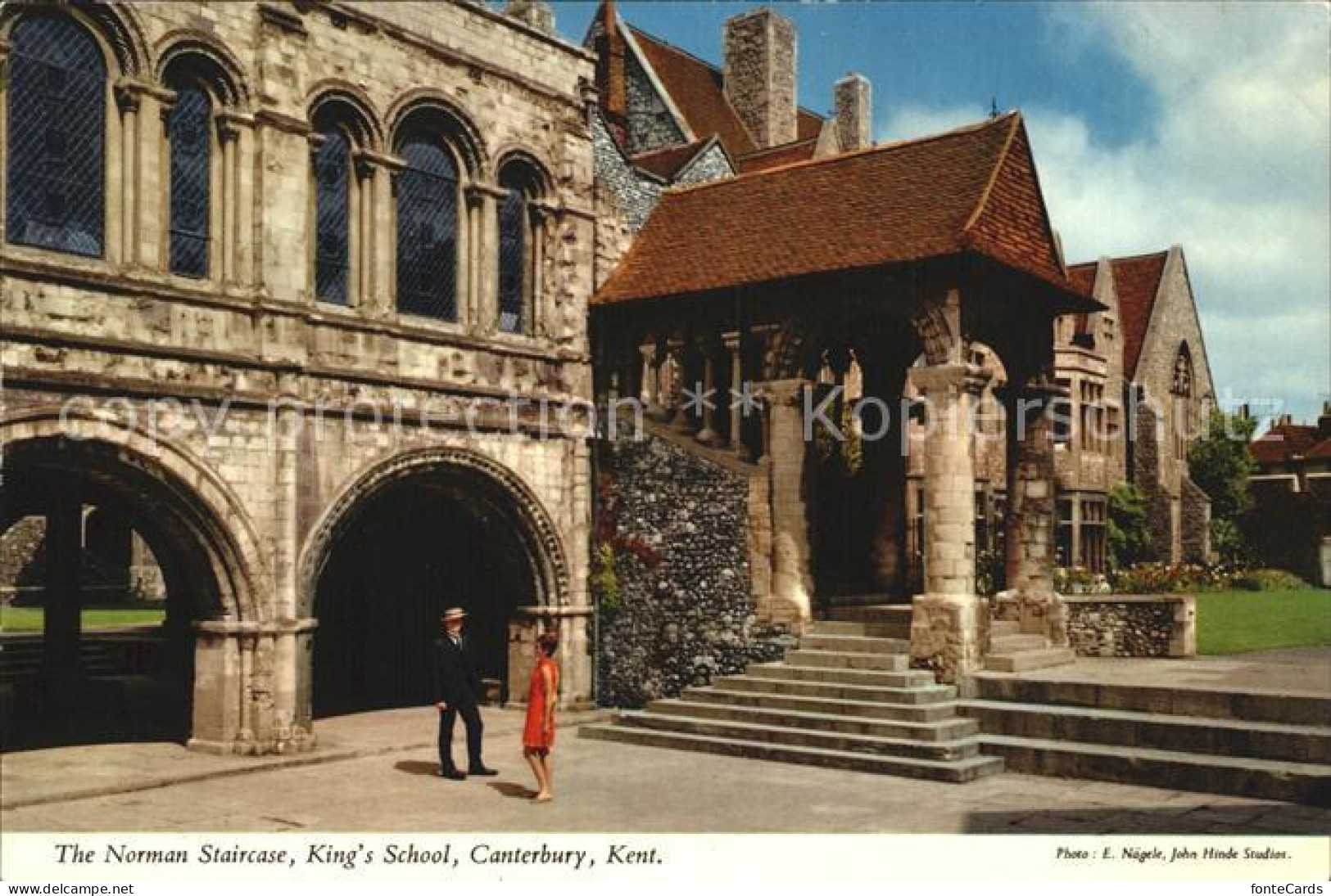 72461747 Canterbury Kent The Norman Staircase Kings School  - Other & Unclassified