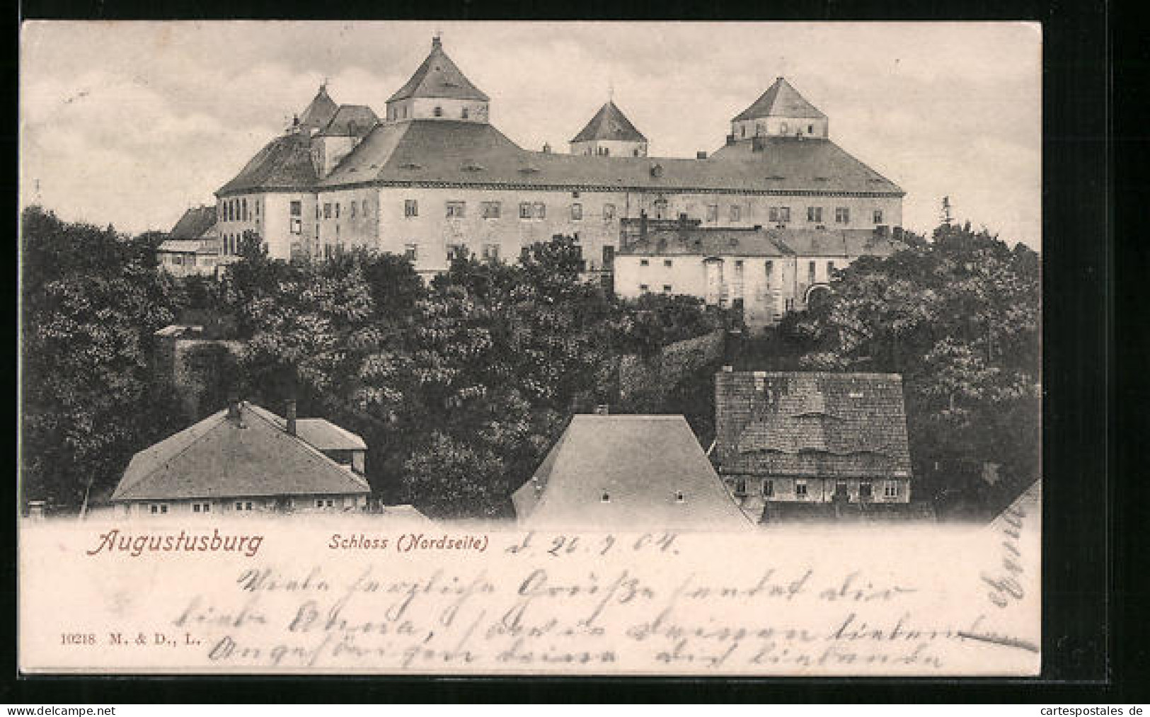 AK Augustusburg, Schloss, Nordseite  - Augustusburg