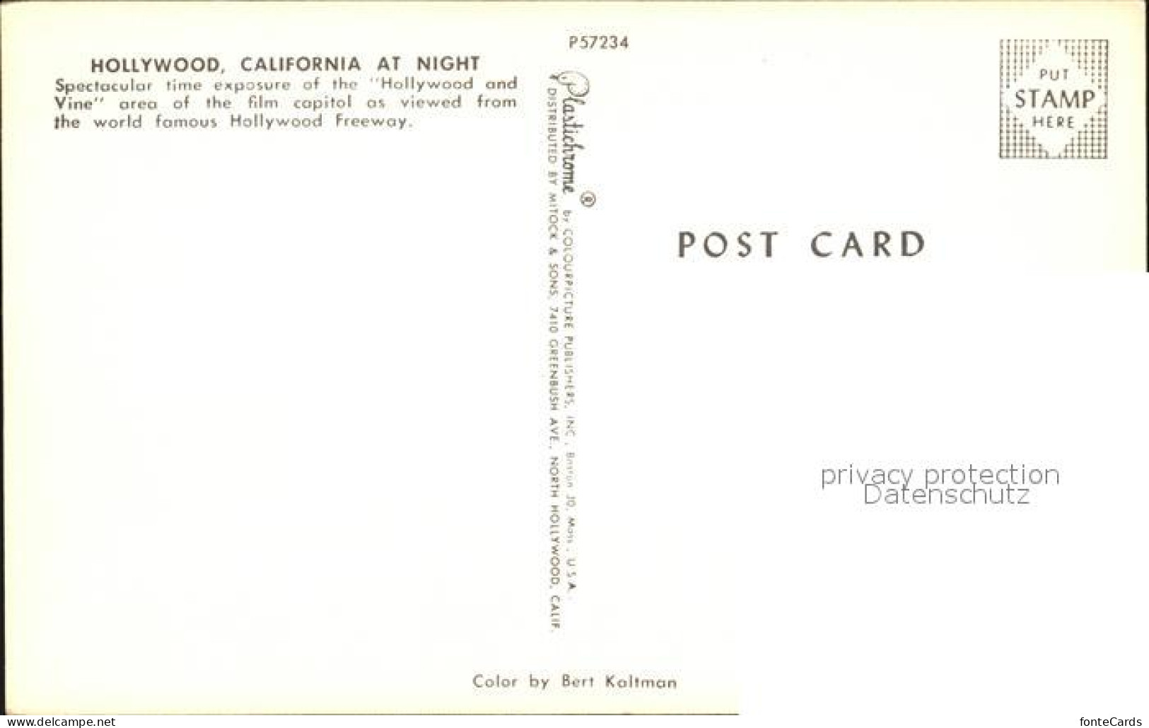 72461507 Hollywood California Nachtaufnahme Hollywood California - Other & Unclassified