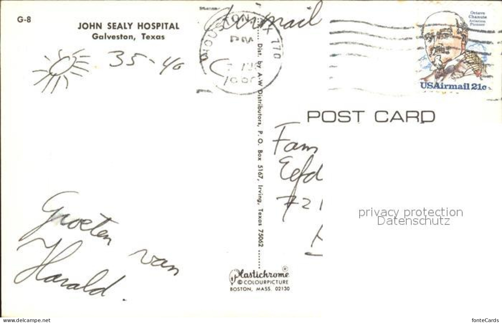 72460030 Galveston_Texas John Sealy Hospital - Sonstige & Ohne Zuordnung