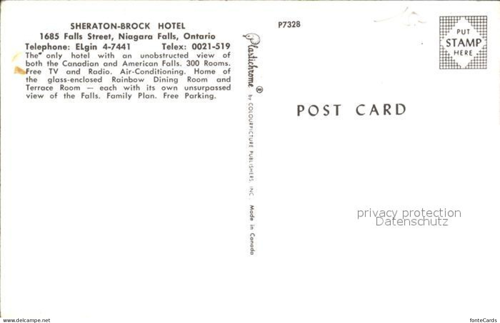 72460017 Niagara Falls Ontario Sheraton Brock Hotel  - Unclassified