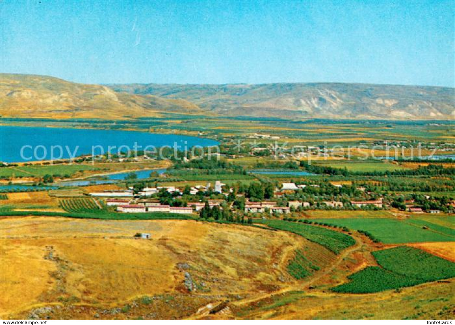 73667695 Israel Kinnarot Valley The Lake De Gallilee And Mountains Of Golan Flie - Israel
