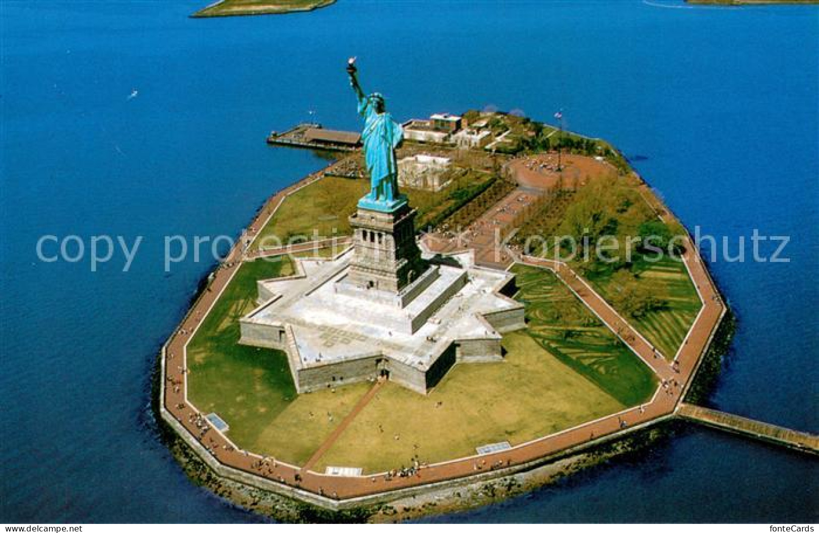 73646839 New_York_City Statue Of Liberty National Monument Air View - Other & Unclassified