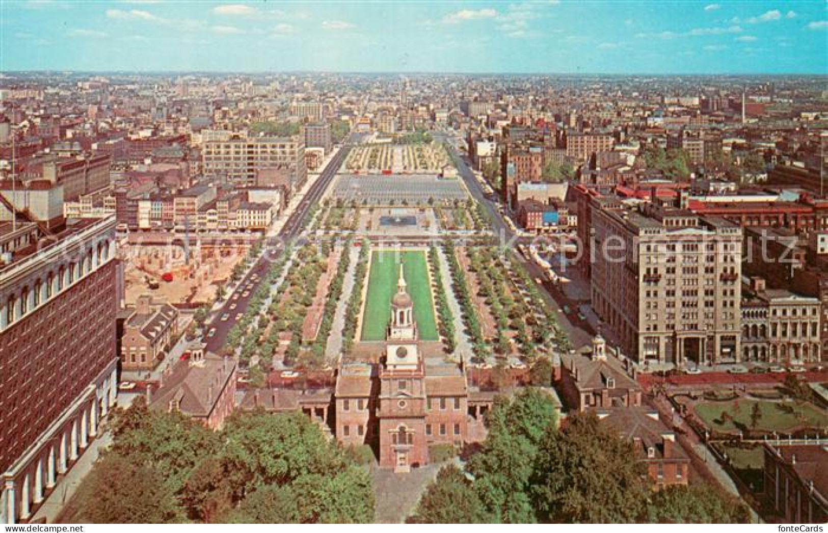 73646808 Philadelphia Pennsylvania Independence Mall With Independence Hall In T - Other & Unclassified