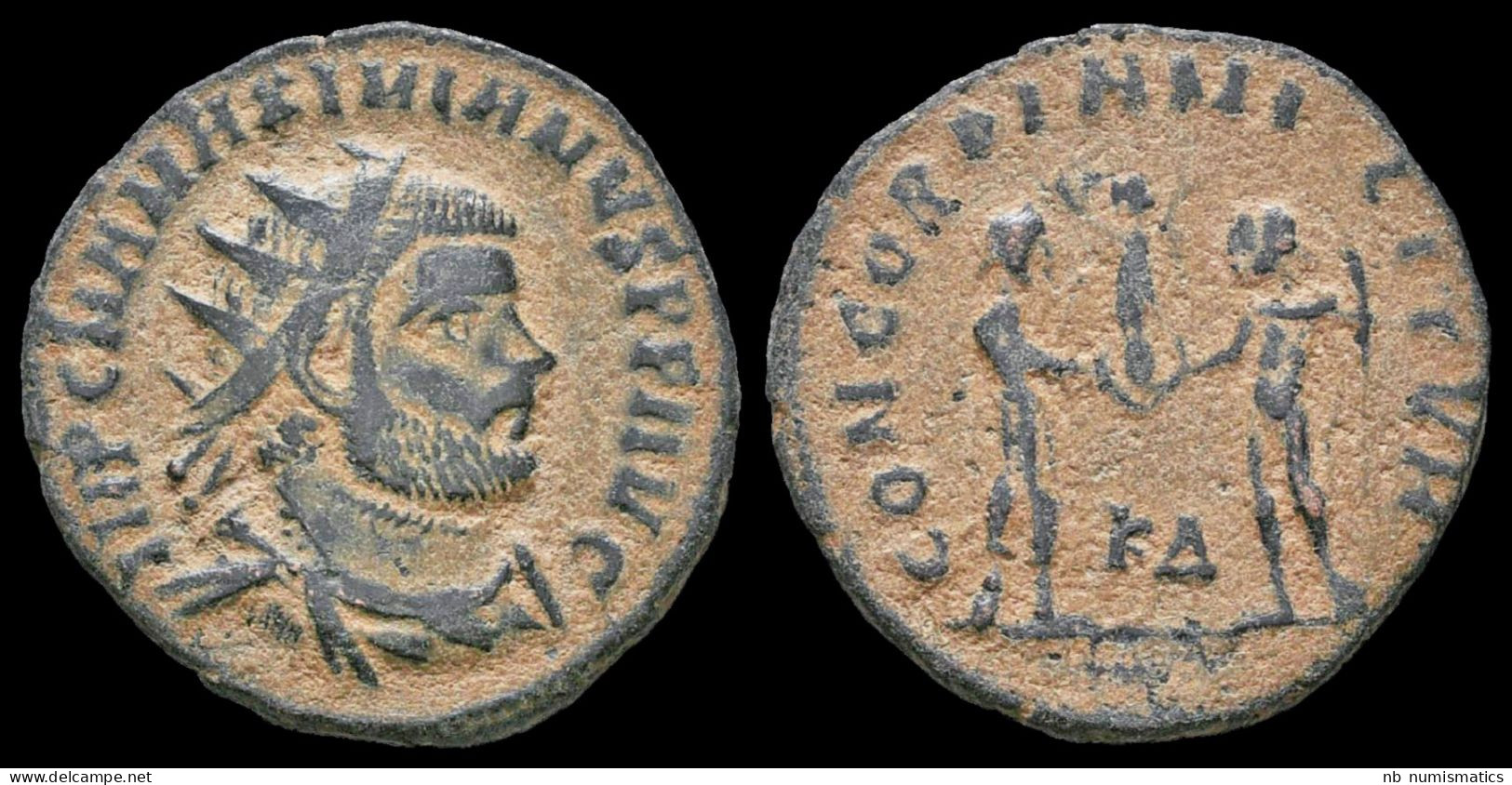 Maximianus AE Radiate Jupiter Presents Victory On Globe - La Tetrarchía Y Constantino I El Magno (284 / 307)