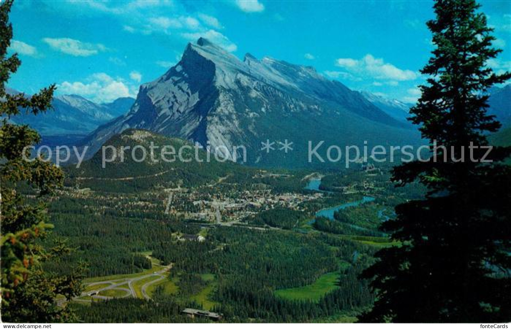 73059099 Banff Canada Canadian Rockies Townsite And Mt Rundle Banff Canada - Unclassified