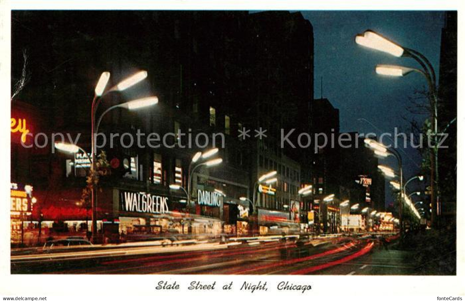 73059002 Chicago_Illinois Madison Streets At Night - Other & Unclassified