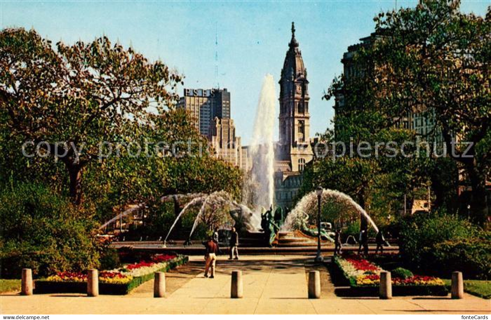 73057269 Philadelphia Pennsylvania Logan Circle PSFS Building And City Hall Towe - Other & Unclassified
