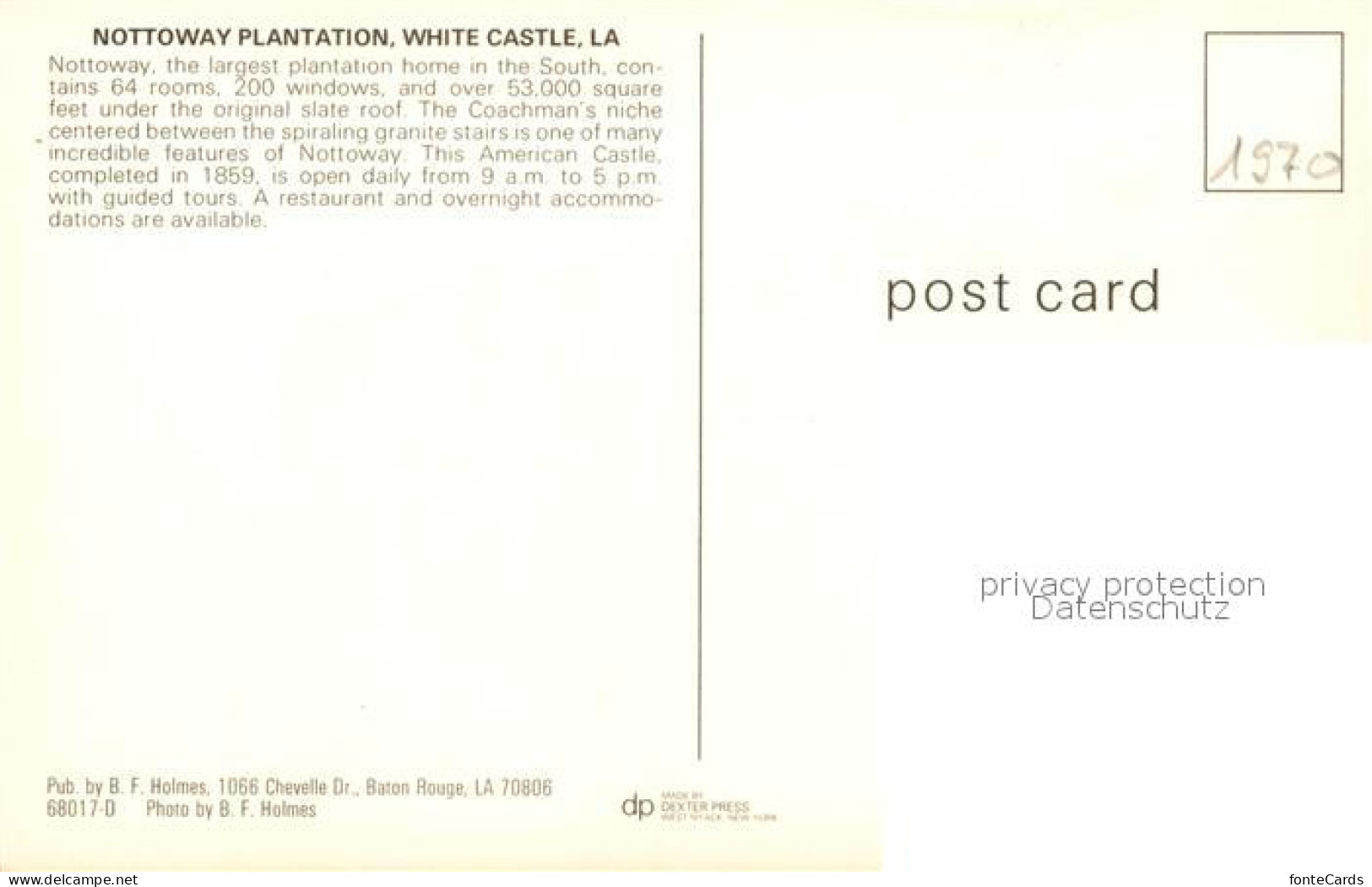 73051318 Nottoway White Castle - Other & Unclassified