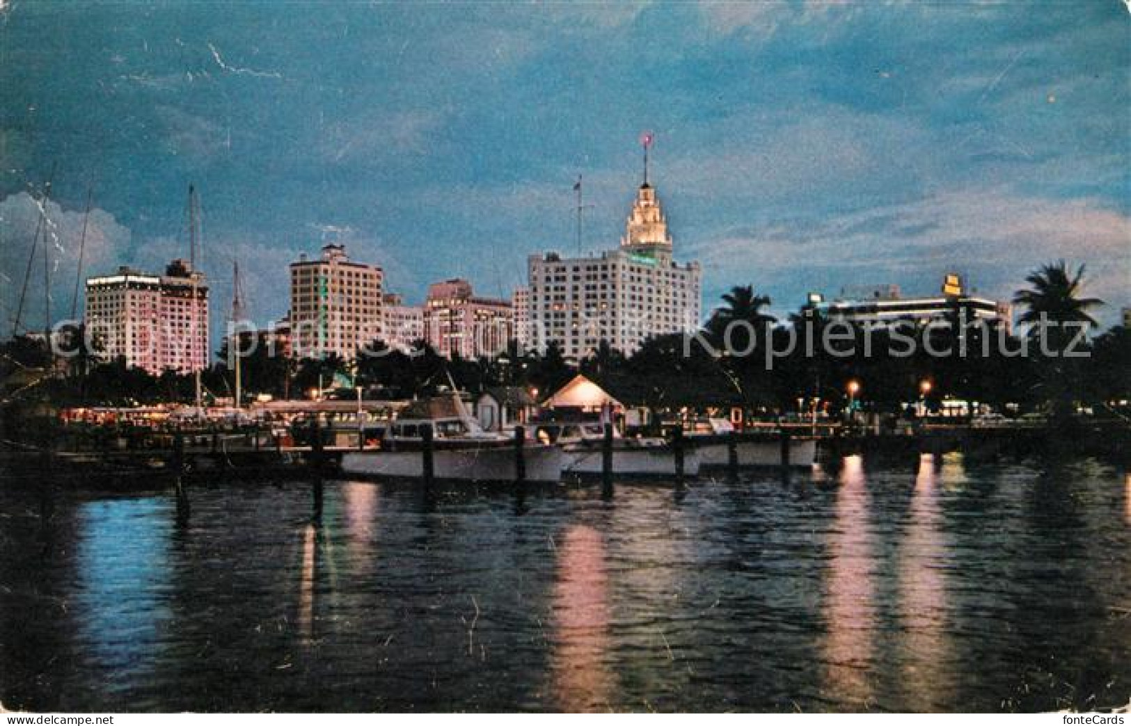 73051300 Miami_Florida Skyline Nachtaufnahme - Other & Unclassified