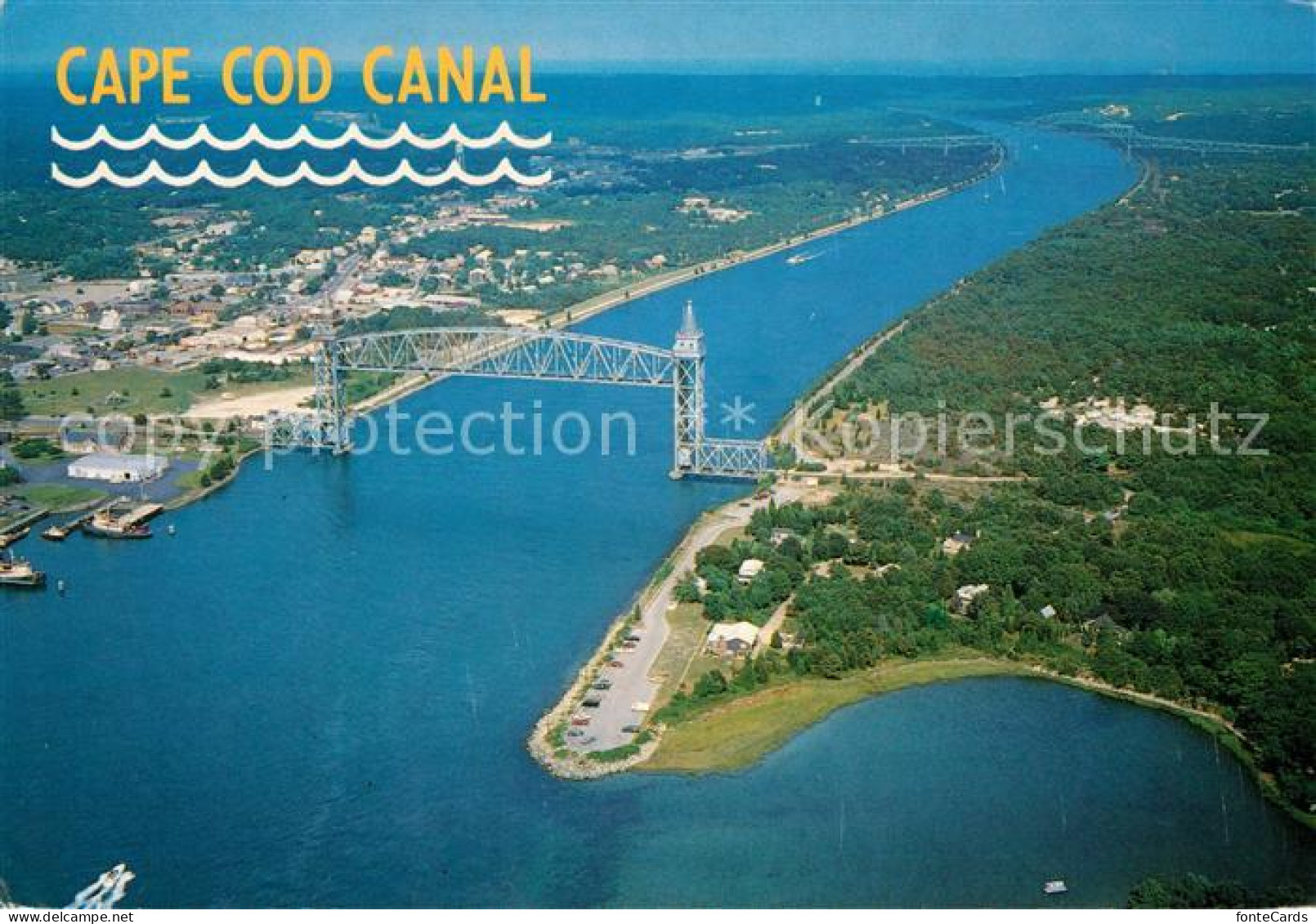 73048835 Cape Cod Mass. Buzzards Bay Boune Entrance Fliegeraufnahme  - Andere & Zonder Classificatie