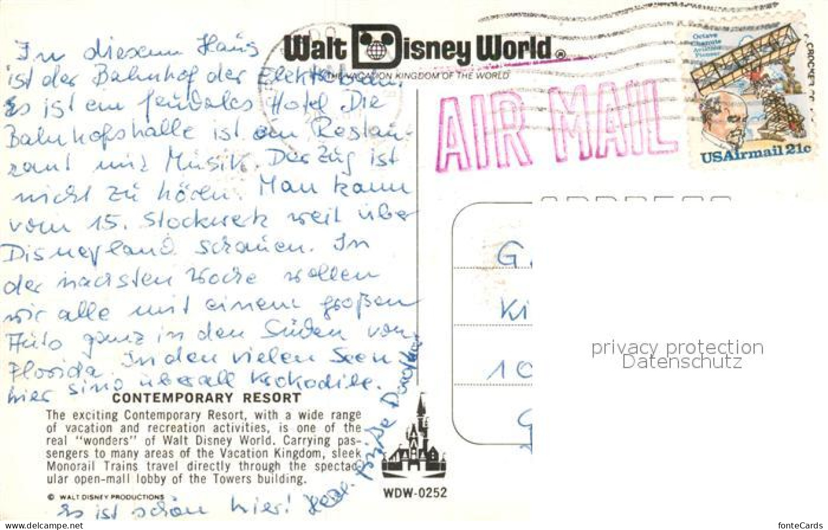 73047665 Disney_World Hotel Mit Magnetbahn - Other & Unclassified