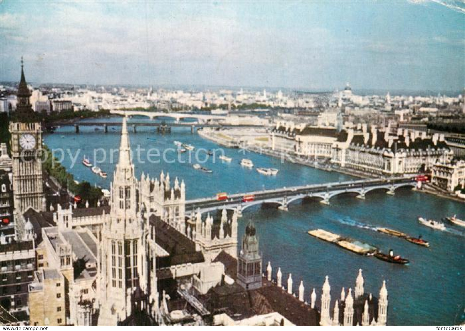 73021372 London River Thames Big Ben Houses Of Parliament  - Altri & Non Classificati