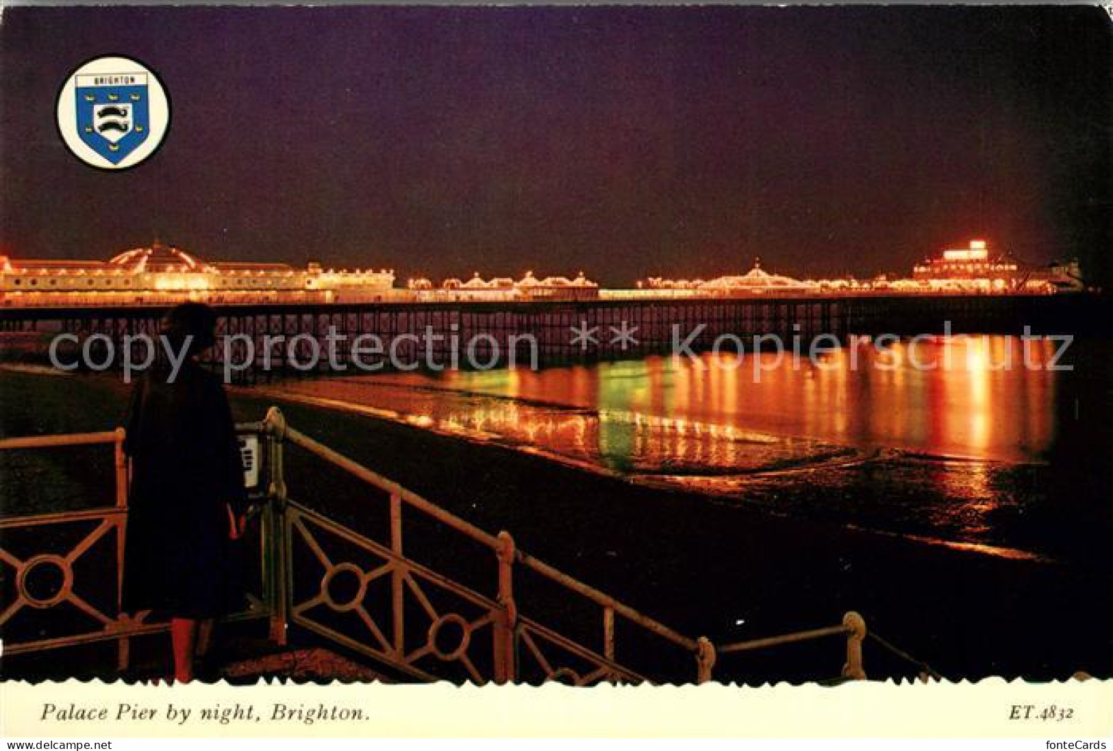 73018049 Brighton East Sussex Palace Pier By Night Brighton East Sussex - Altri & Non Classificati