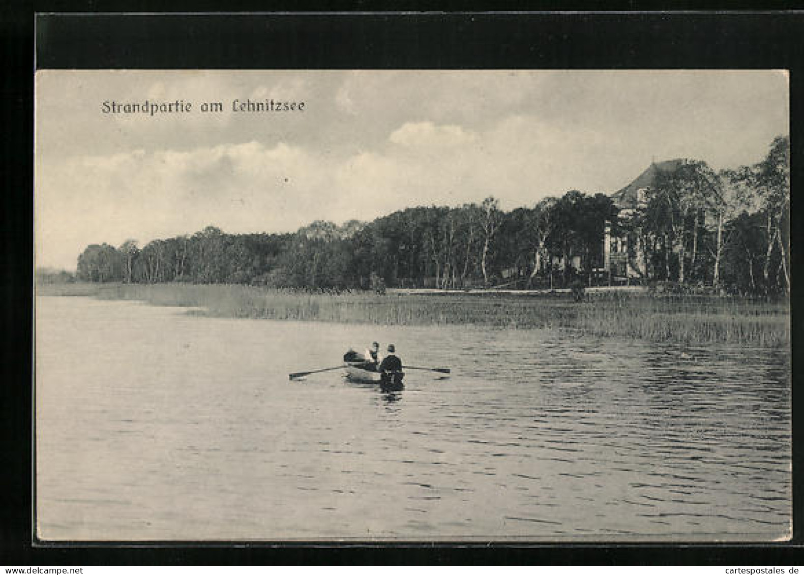 AK Lehnitz, Strandpartie Am Lehnitzsee Mit Boot  - Lehnitz