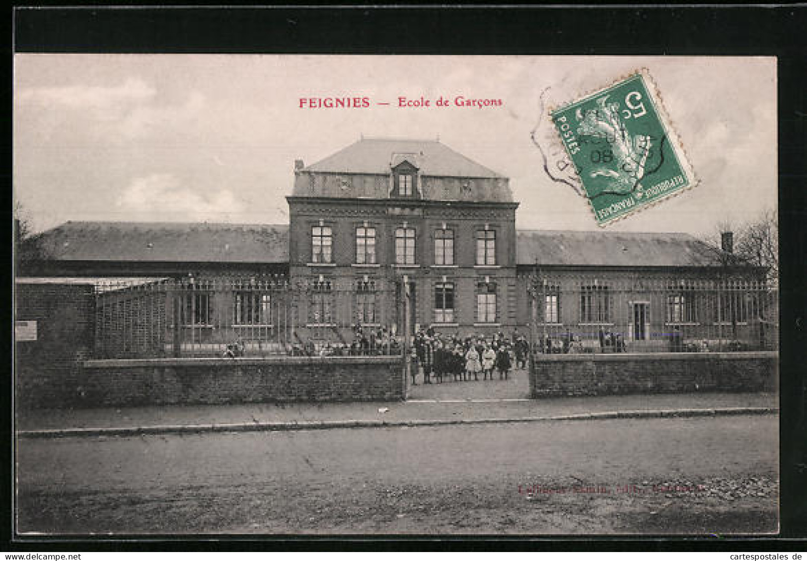 CPA Feignies, Ecole De Garcons  - Feignies