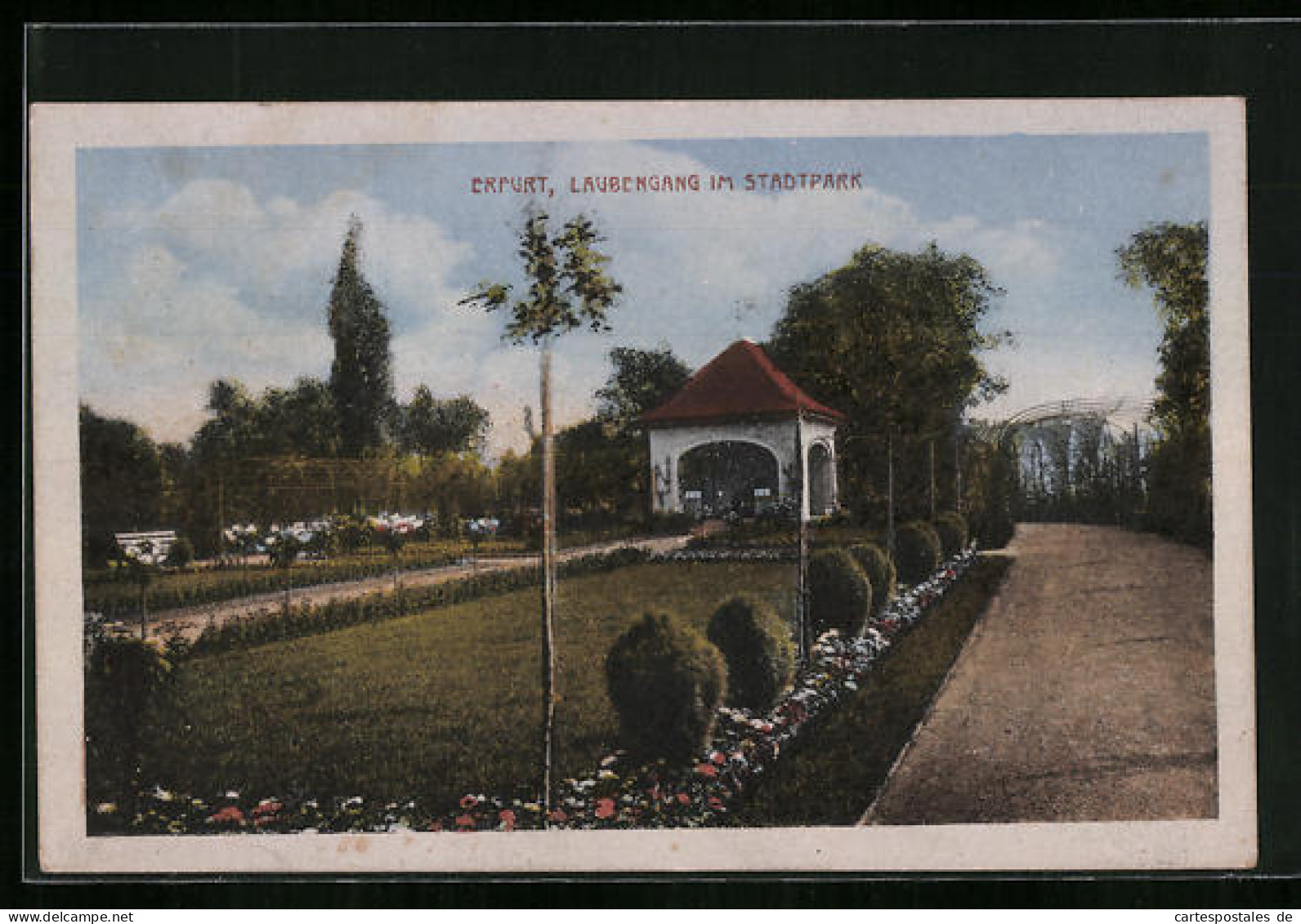 AK Erfurt, Laubengang Im Stadtpark  - Erfurt