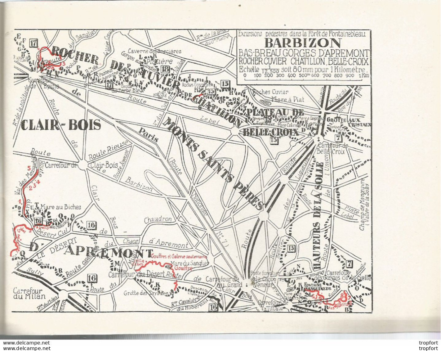 AO / Rare LIVRET TOURISTIQUE Ancien BARBIZON ( 77 ) HOTELS PLAN Adresses Hotel Publicités 64 PAGES !!!! - Dépliants Turistici