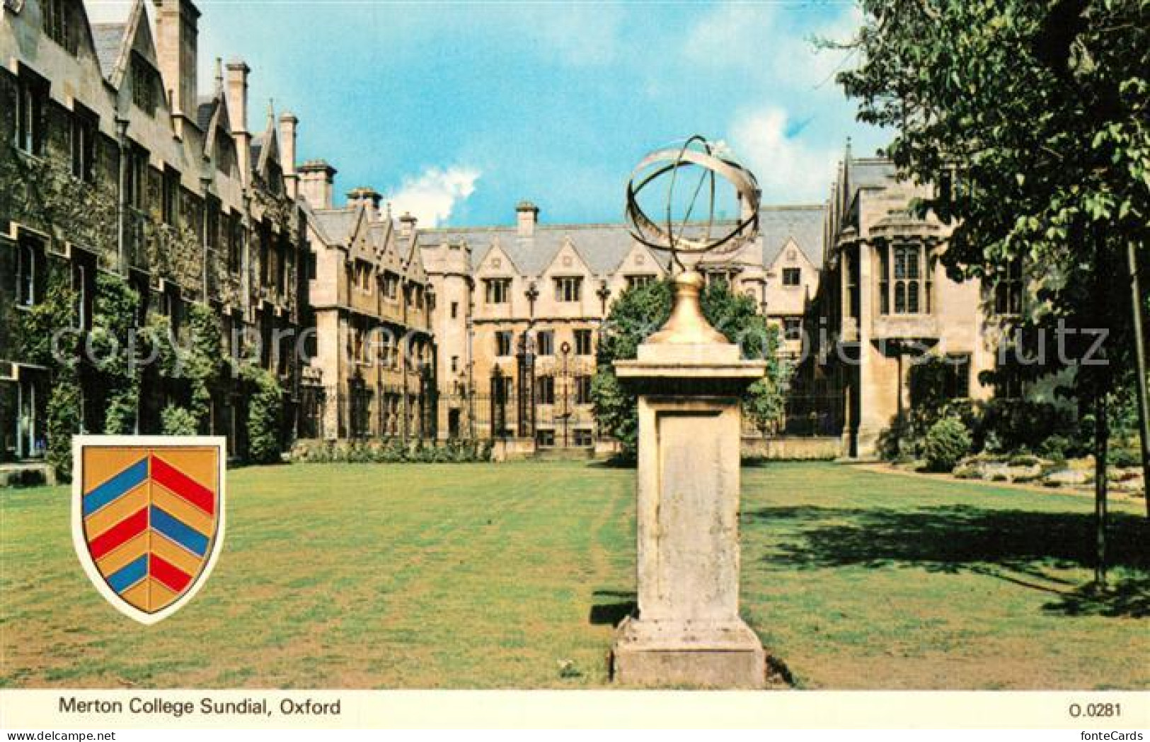 72956863 Oxford Oxfordshire Merton College Sundial Oxford - Other & Unclassified