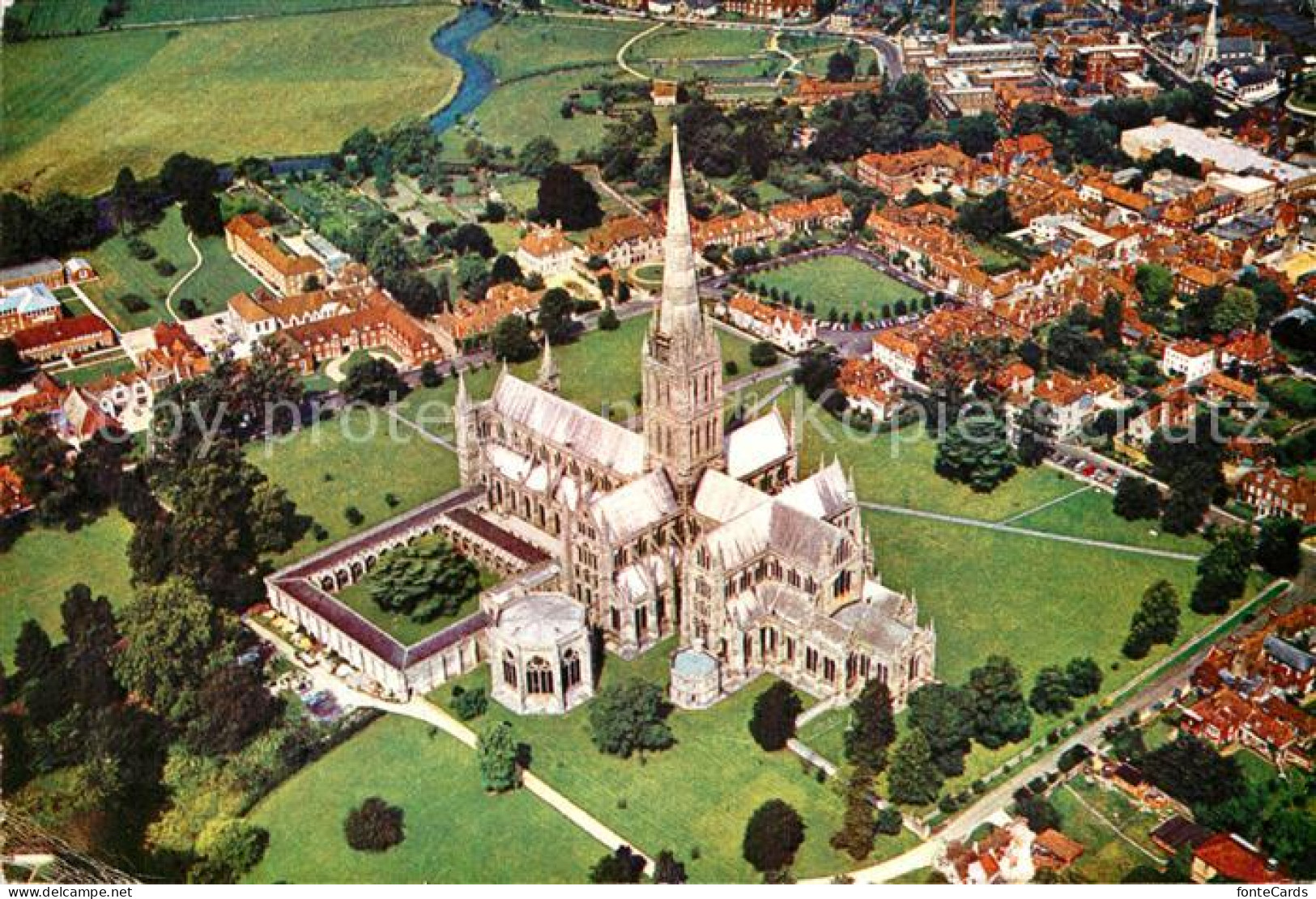 72948432 Salisbury Wiltshire Fliegeraufnahme Cathedrale Salisbury - Sonstige & Ohne Zuordnung