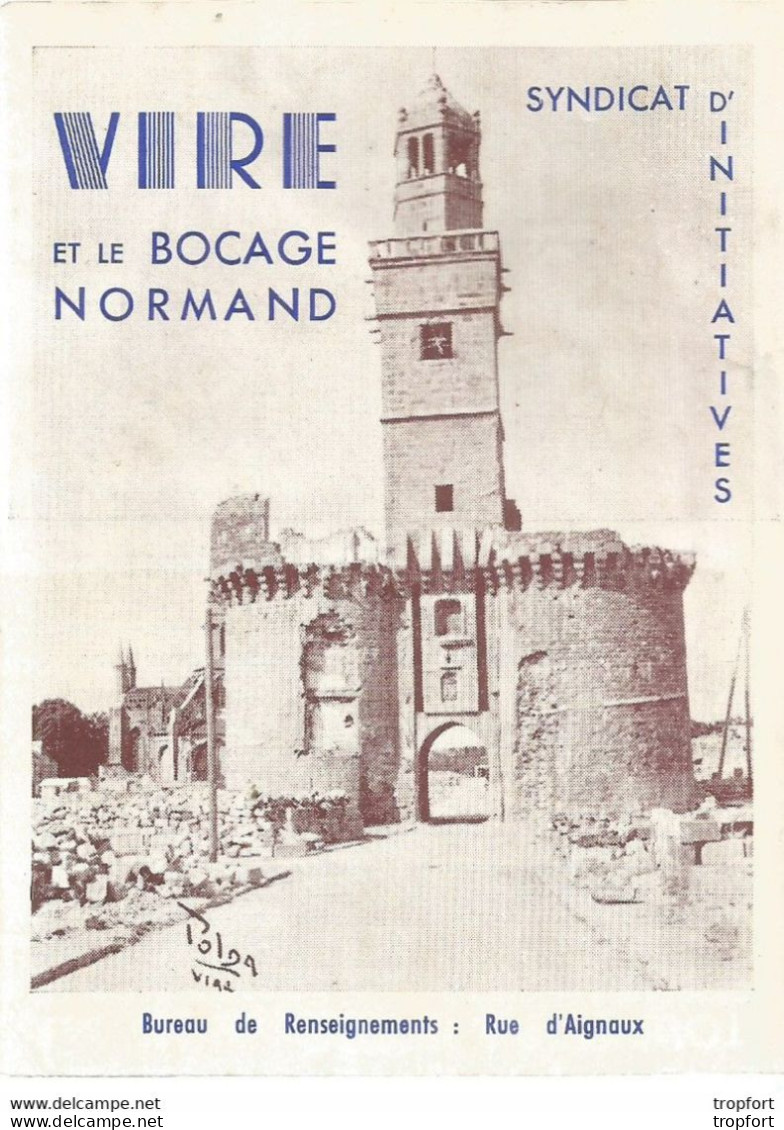 AO / PUBLICITE Déliant Touristique VIRE Calvados BOCAGE NORMAND Syndicat Initiative Jersey Notre Dame - Werbung