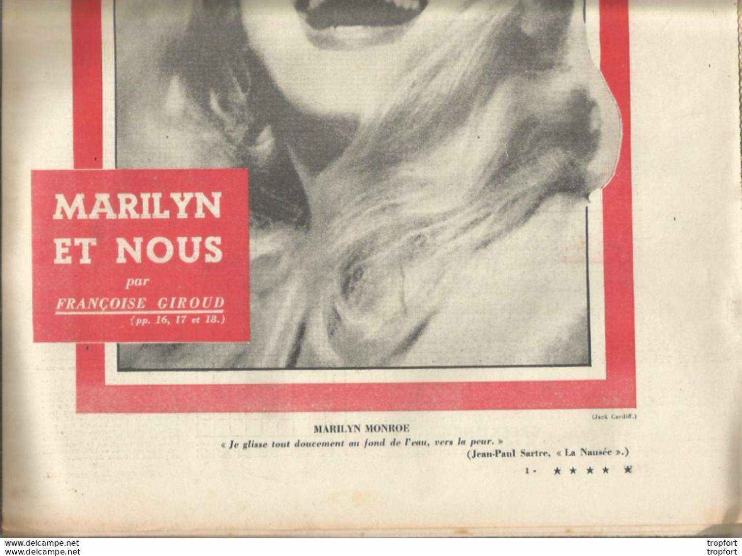 Old French Newspaper // Rare Journal L'EXPRESS Du 09 Aout 1962 MARILYN MONROE 32 Pages - 1950 - Today