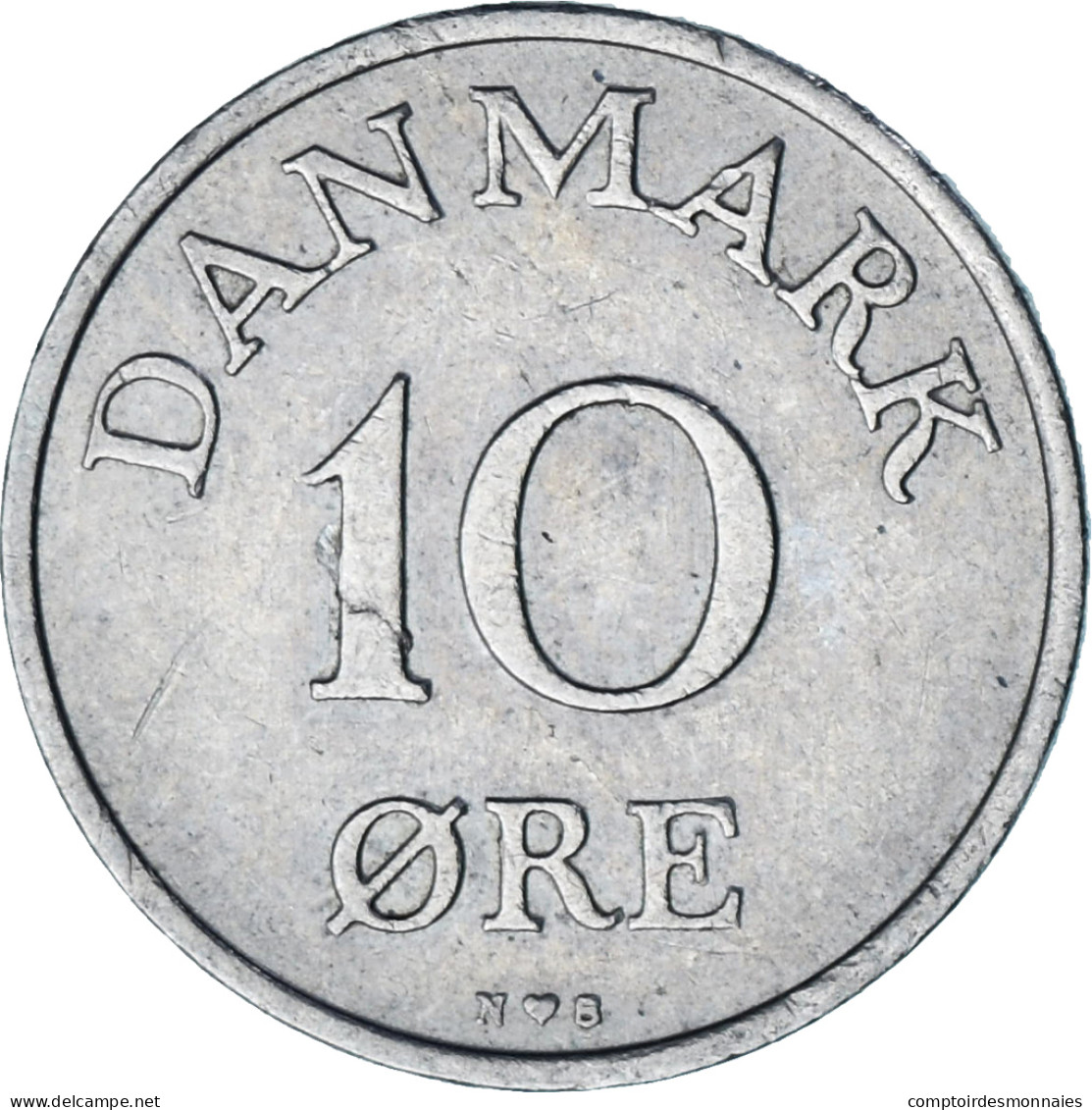 Danemark, 10 Öre, 1954 - Denemarken