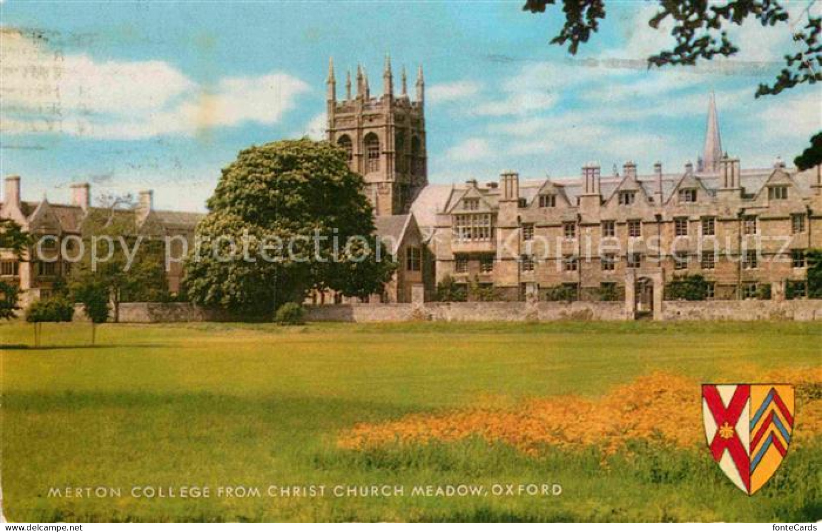 72896350 Oxford Oxfordshire Merton College From Christ Church Meadow Oxford - Other & Unclassified